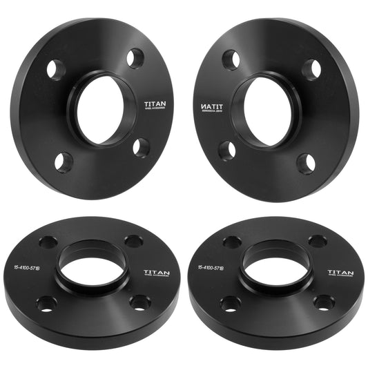 15mm Wheel Spacers for Audi BMW 4 Lug | 4x100 | 57.1 Hubcentric |