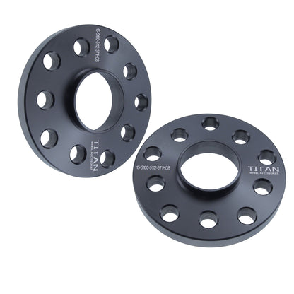 Separadores de rueda de 15 mm para VW Audi 5 Lug | Perforación doble 5x100 y 5x112 | 57.1 Hubcéntrico |