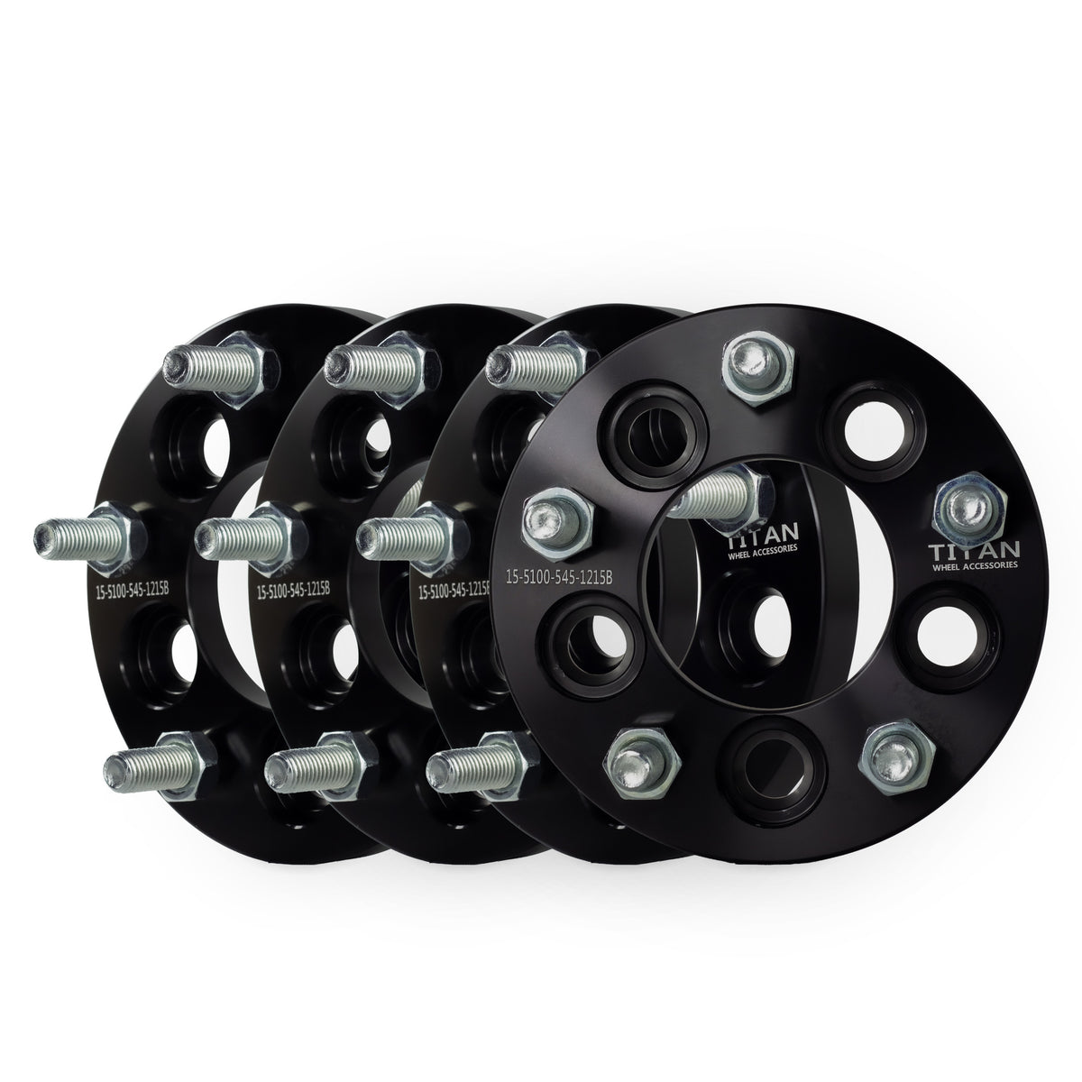 15mm 5x100 to 5x114.3 Wheel Adapters for Honda Civic Acura Integra Mazda Miata | 12x1.5 Studs — set of 4