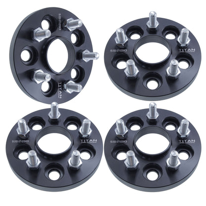 15mm Wheel Spacers for Chrysler Sebring Neon Pontiac Grand Am | 5x100 | 57.1 Hubcentric |12x1.5 Studs |