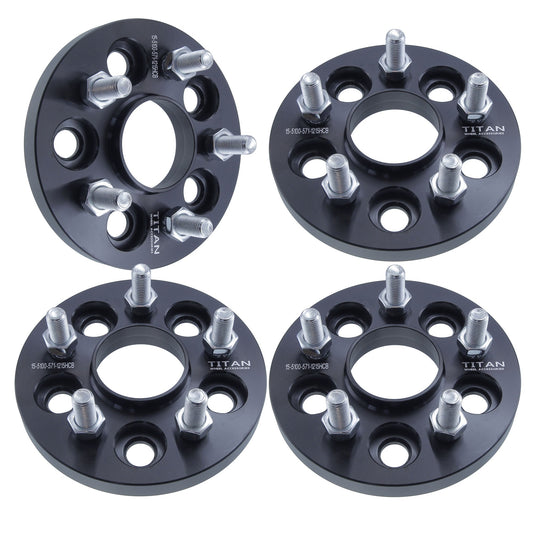15mm Wheel Spacers for Chrysler Sebring Neon Pontiac Grand Am | 5x100 | 57.1 Hubcentric |12x1.5 Studs |