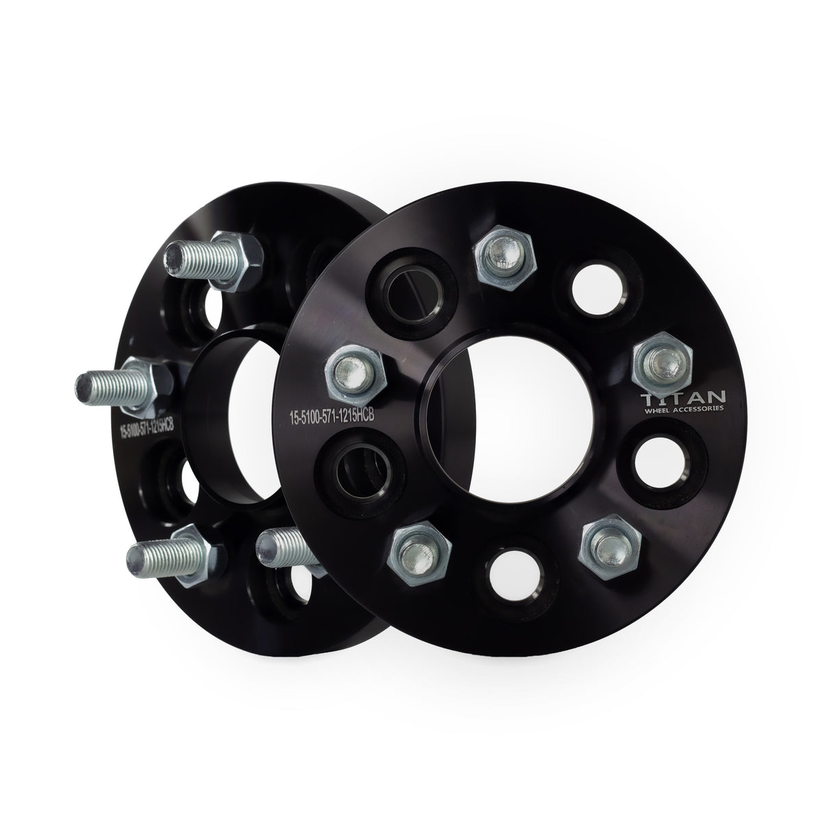 15mm Wheel Spacers for Chrysler Sebring Neon Pontiac Grand Am | 5x100 | 57.1 Hubcentric |12x1.5 Studs — pair of 2