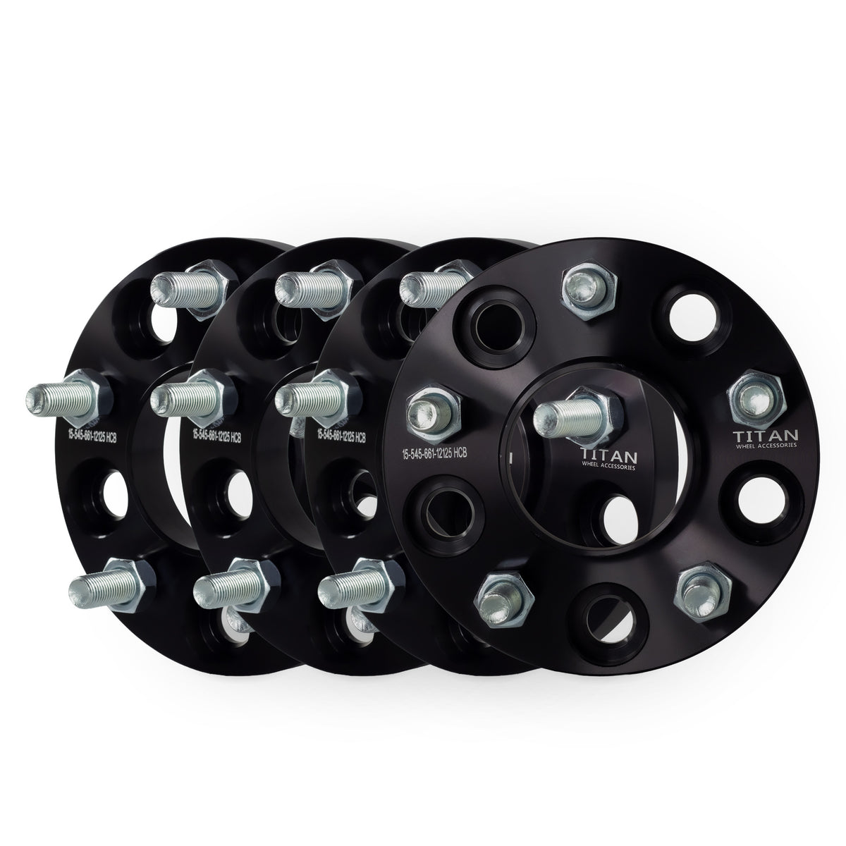15mm Wheel Spacers for Nissan Infiniti Q50 G35 G37 350Z 370Z Altima Maxima | 5x114.3 (5x4.5) | 66.1 Hubcentric — set of 4