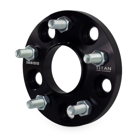 15mm Wheel Spacers for Nissan Infiniti Q50 G35 G37 350Z 370Z Altima Maxima | 5x114.3 (5x4.5) — front three-quarter view