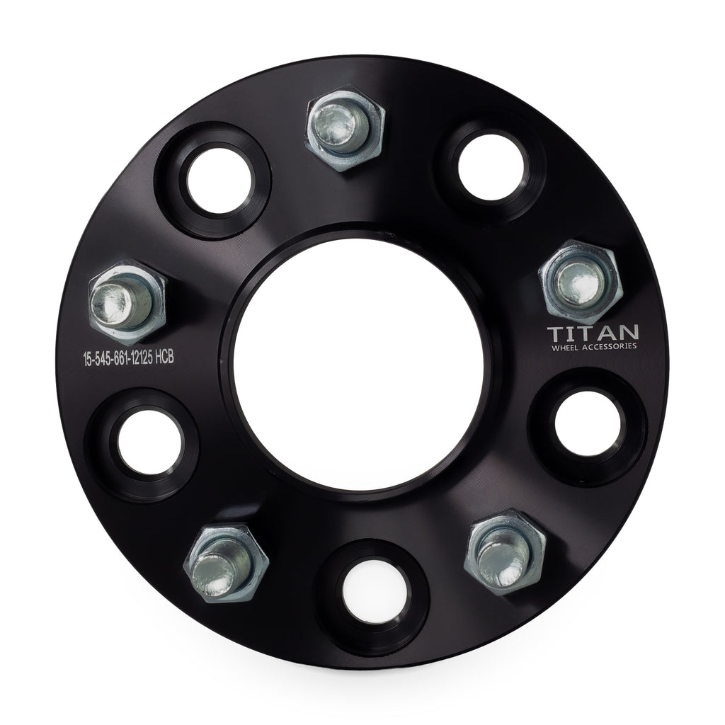 15mm Wheel Spacers for Nissan Infiniti Q50 G35 G37 350Z 370Z Altima Maxima | 5x114.3 (5x4.5) | 66.1 Hubcentric — front view