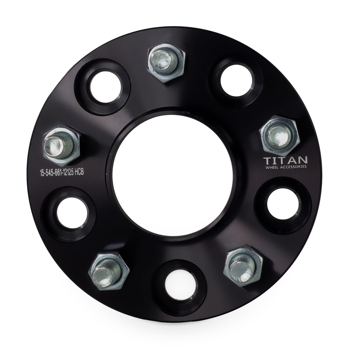 15mm Wheel Spacers for Nissan Infiniti Q50 G35 G37 350Z 370Z Altima Maxima | 5x114.3 (5x4.5) | 66.1 Hubcentric — front view