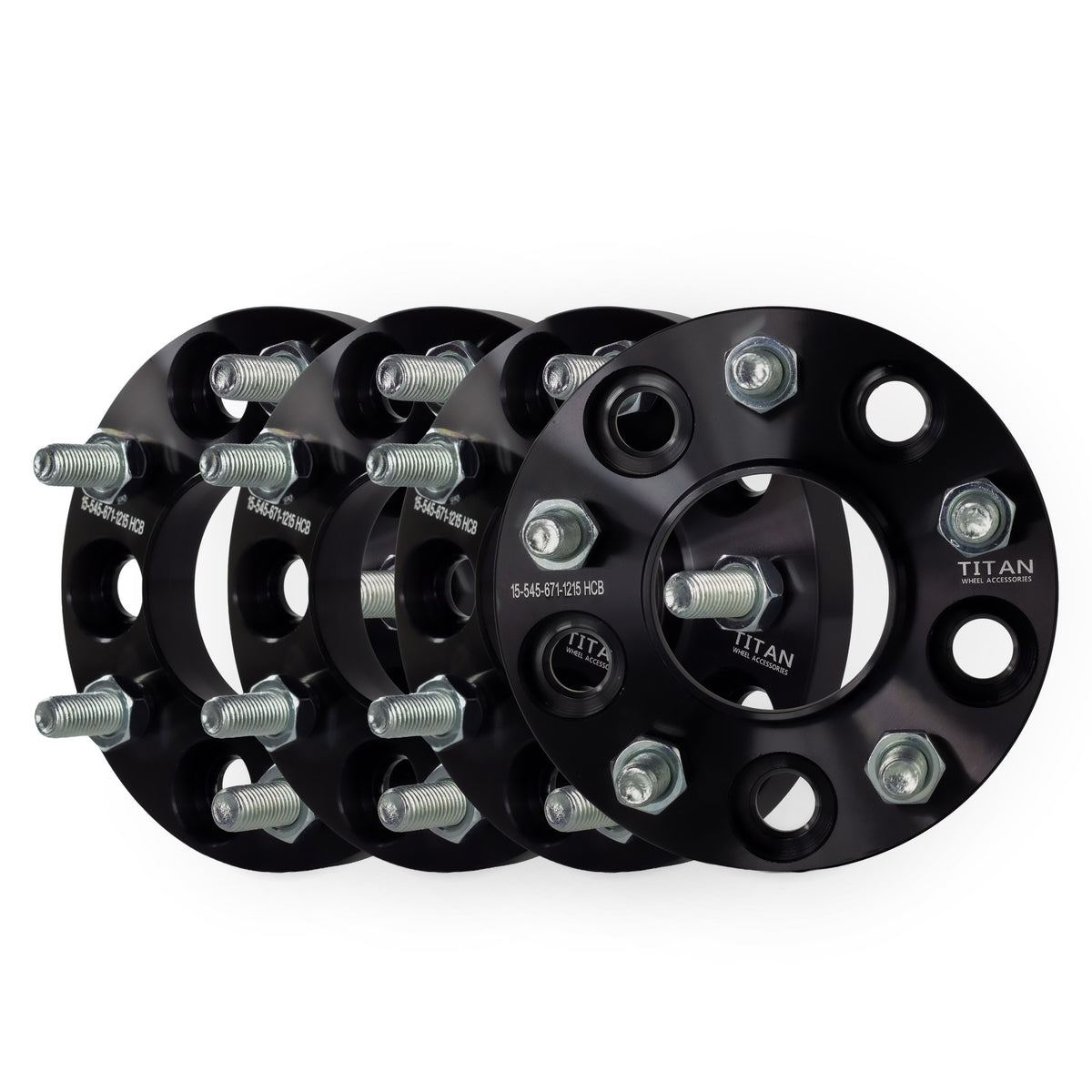 15mm Wheel Spacers for Genesis G70 G80 G90 Hyundai | 5x114.3 (5x4.5) | 67.1 Hubcentric |12x1.5 Studs — set of 4