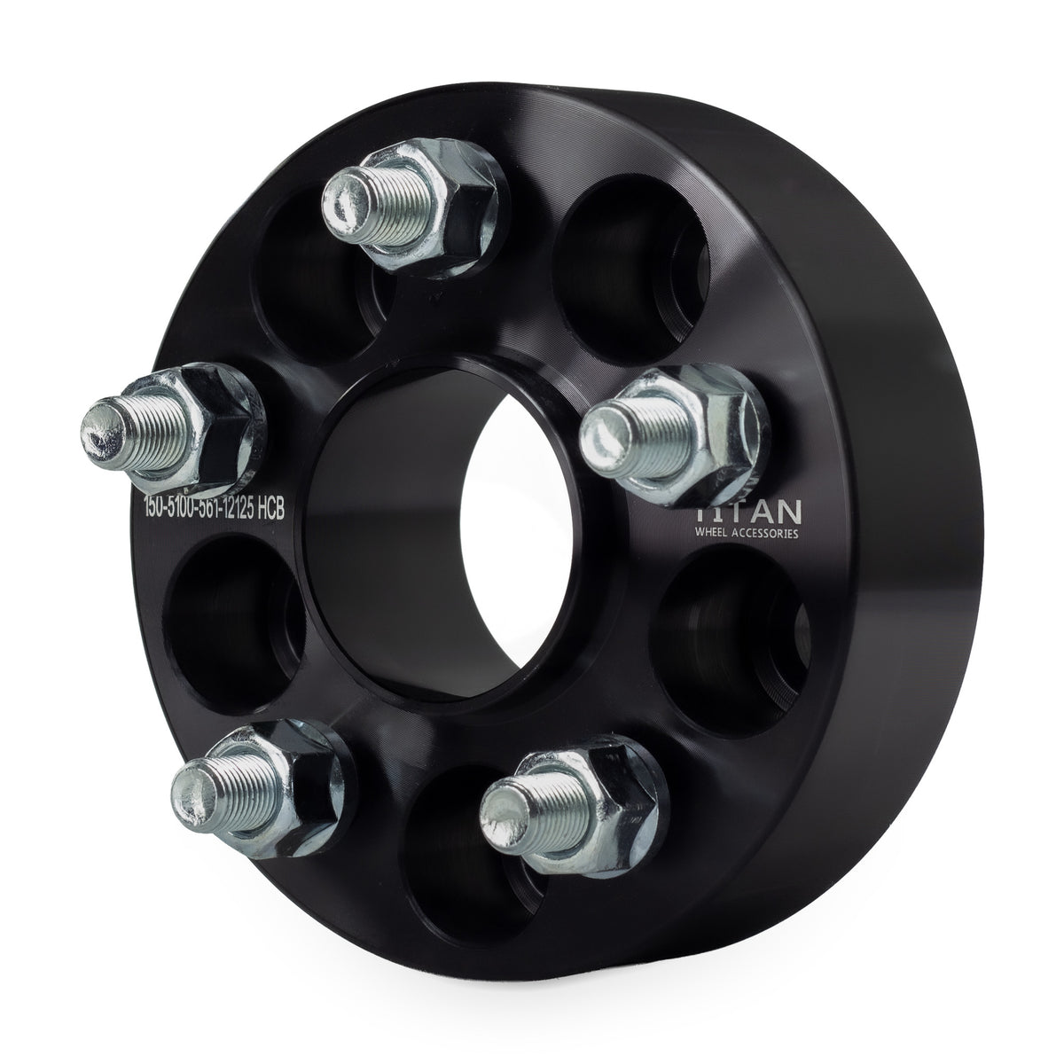 38mm (1.5") Wheel Spacers for Subaru Scion | 5x100 | 56.1 Hubcentric |12x1.25 Studs — front three-quarter view