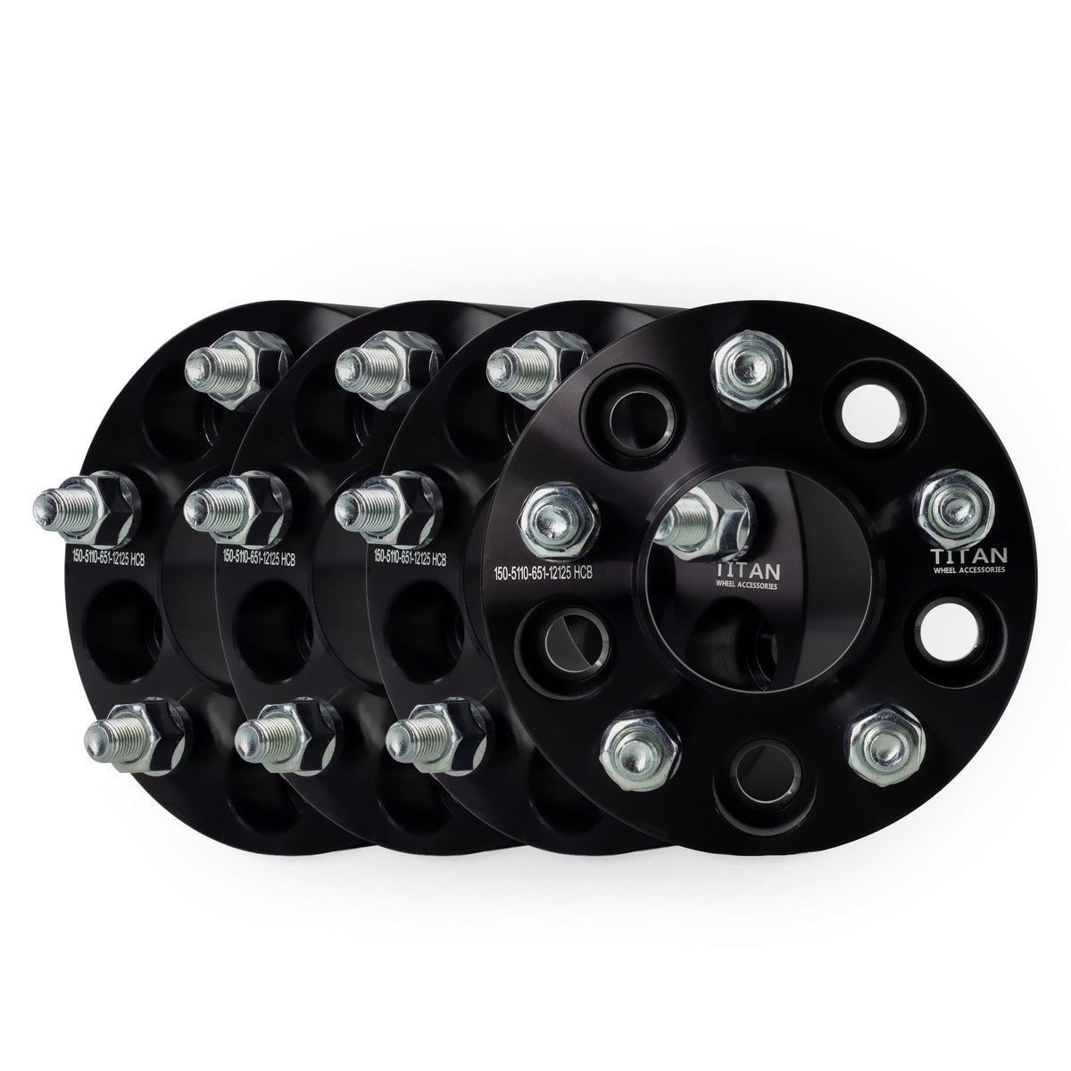 38mm (1.5") Wheel Spacers for Jeep Cherokee Compass Renegade Chrysler 200 | 5x110 | 65.1 Hubcentric |12x1.25 Studs — set of 4