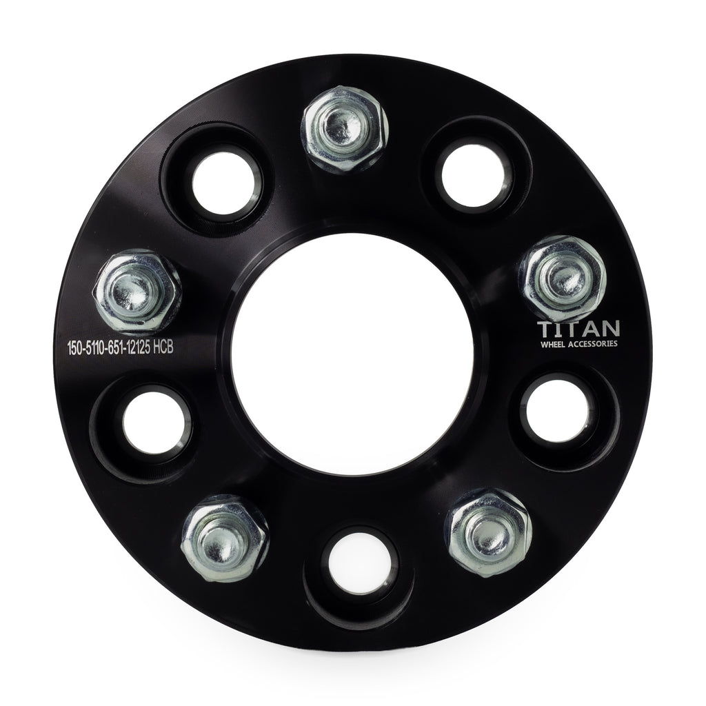 38mm (1.5") Wheel Spacers for Jeep Cherokee Compass Renegade Chrysler 200 | 5x110 | 65.1 Hubcentric — front view