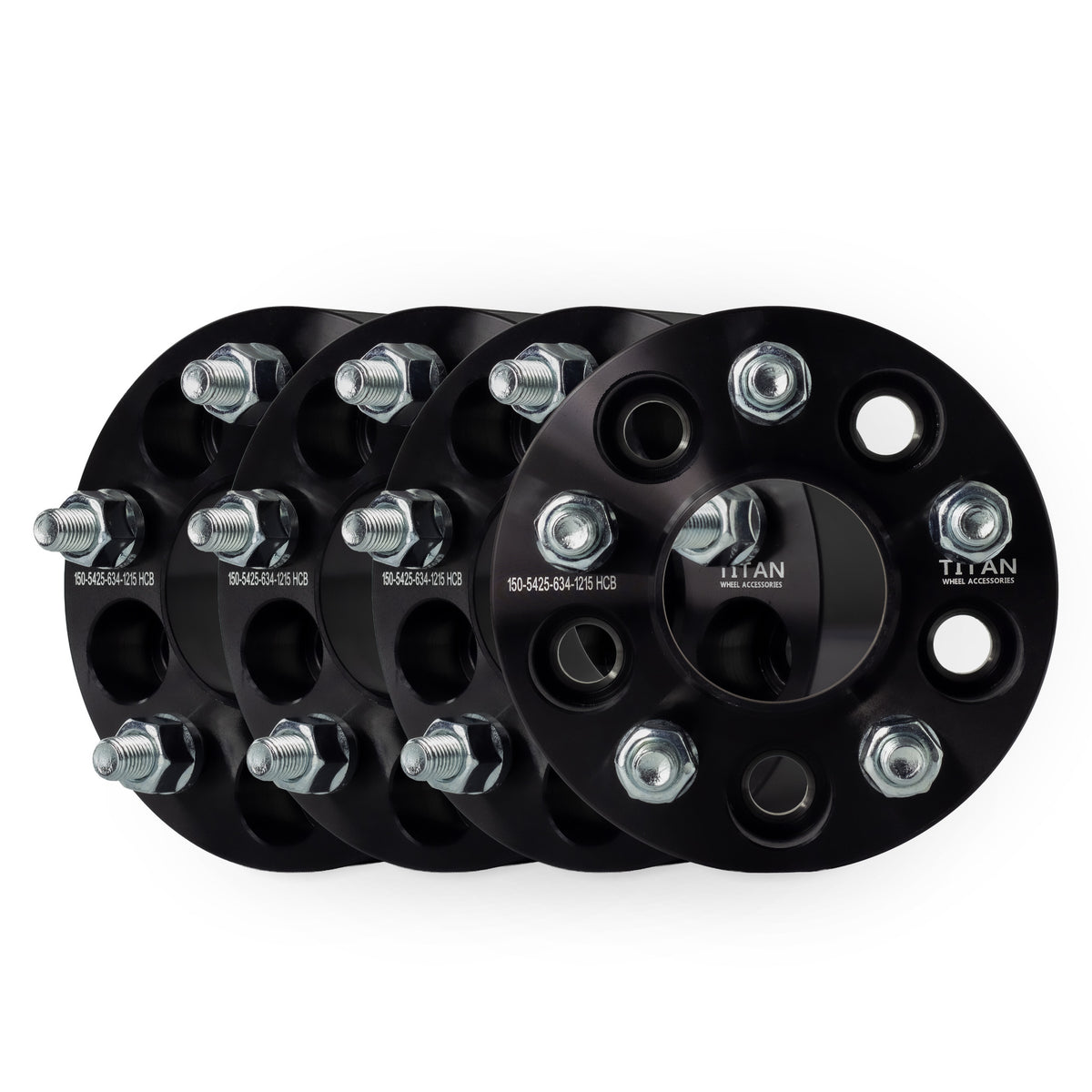 1.5" (38mm) Wheel Spacers for Volvo C30 C70 S40 V50 | 5x4.25 (5x108) | 63.4 Hubcentric | 12x1.5 Studs — set of 4