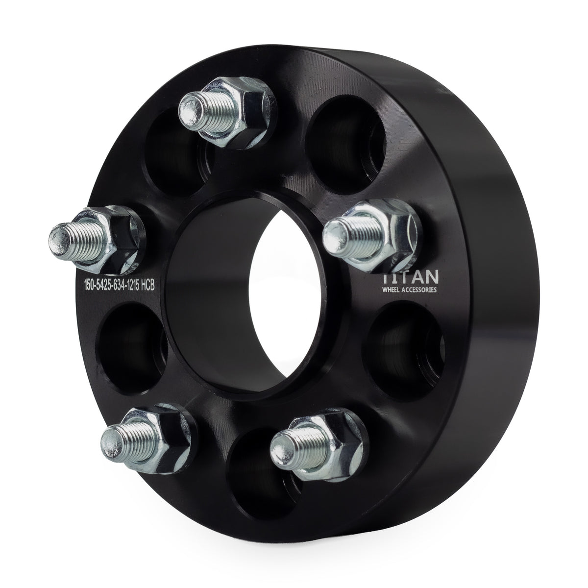 1.5" (38mm) Wheel Spacers for Jaguar F S X Type XE XF XJ XK | 5x4.25 (5x108) | 63.4 Hubcentric — front three-quarter view