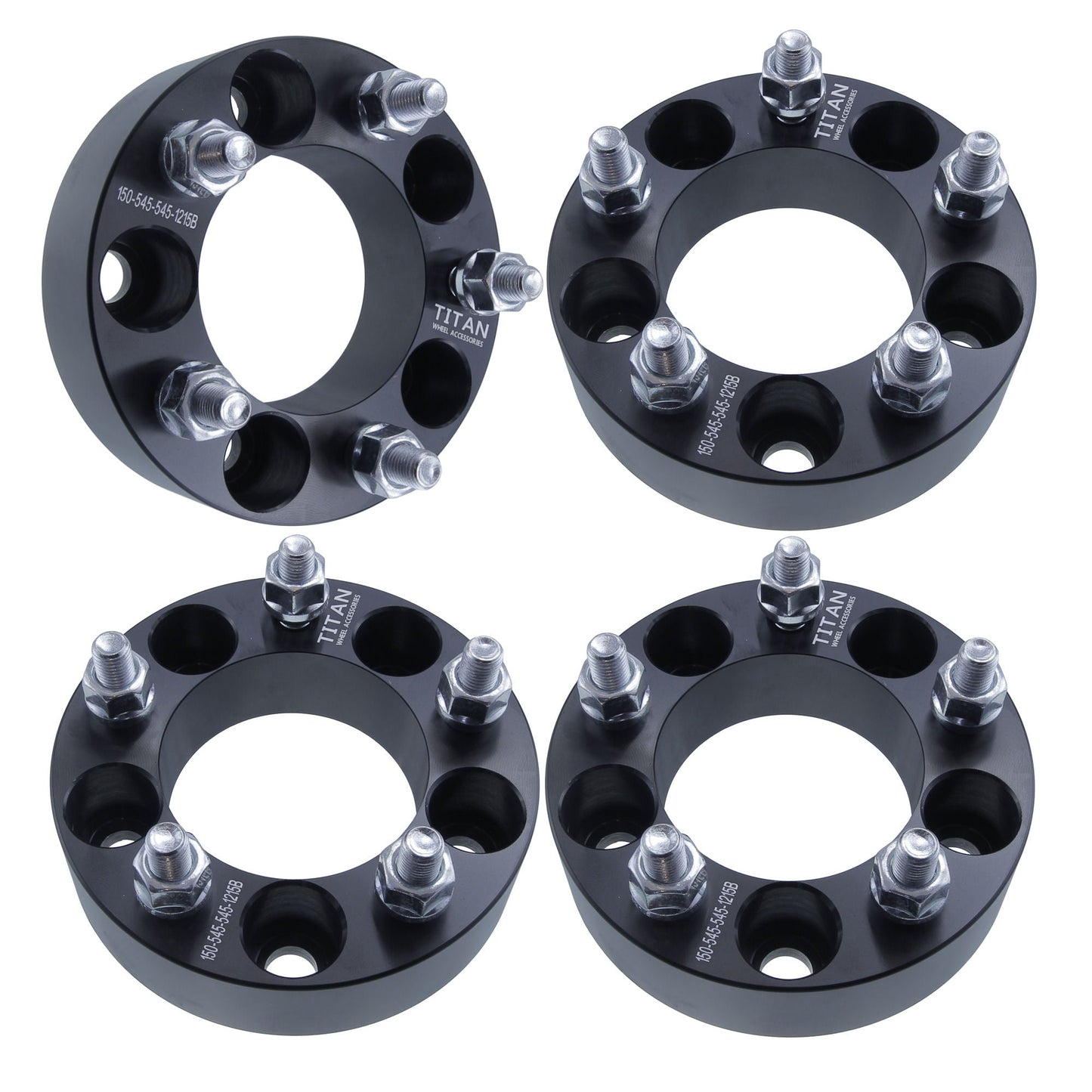 1.5" (38mm) Wheel Spacers for Chevy Buick Cadillac | 5x114.3 (5x4.5) | 12x1.5 Studs |
