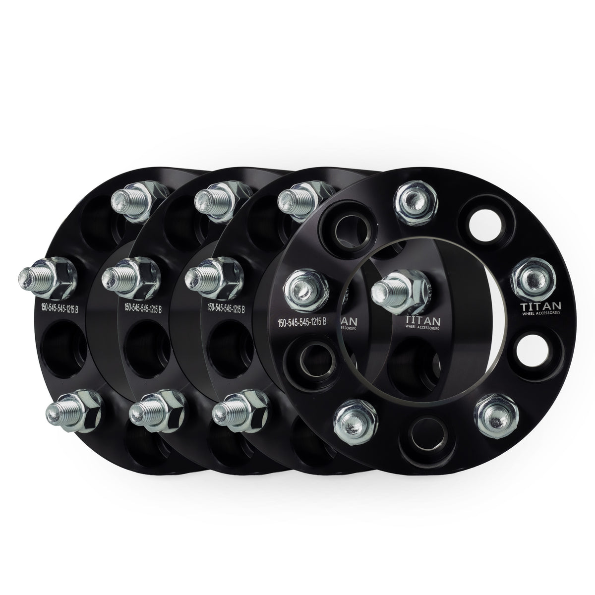 1.5" (38mm) Wheel Spacers for Acura Honda | 5x114.3 (5x4.5) | 12x1.5 Studs — set of 4