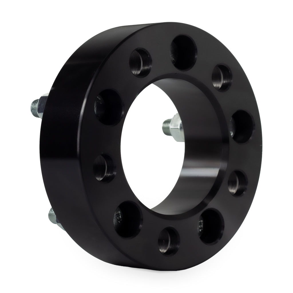 1.5" Wheel Spacers for Ford Mustang Ranger Explorer | 5x4.5 | 1/2x20 — rear three-quarter view