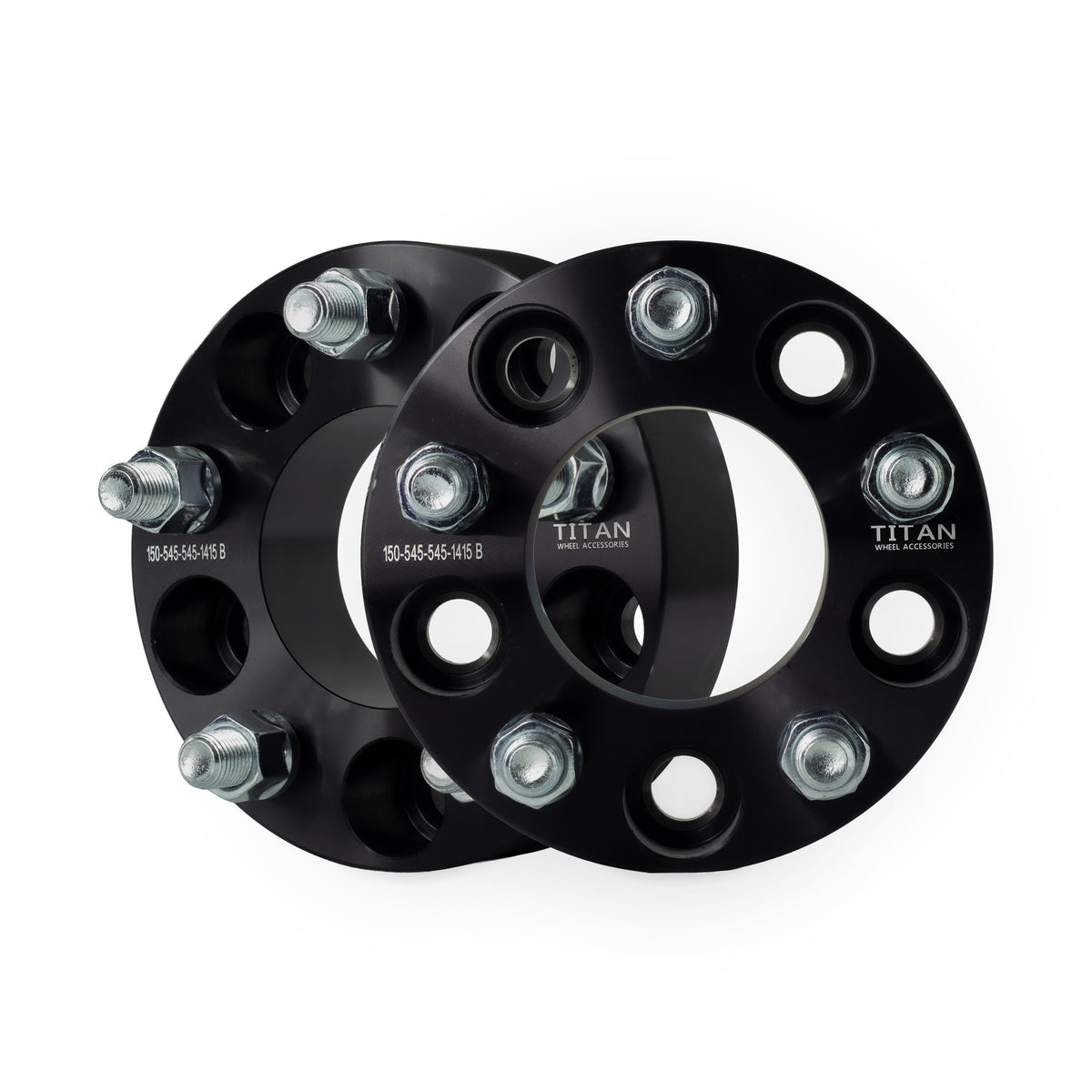1.5" (38mm) Wheel Spacers for Chrysler 300 Dodge Challenger Charger Ferrari | 5x4.5 (5x114.3) | 14x1.5 Studs — pair of 2