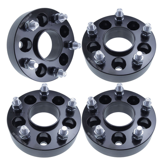 1.25" 5x4.5 to 5x5 Wheel Adapters for Jeep | JK Wheels on TJ YJ KK SJ | 71.5 Hubcentric | 1/2x20 Studs |