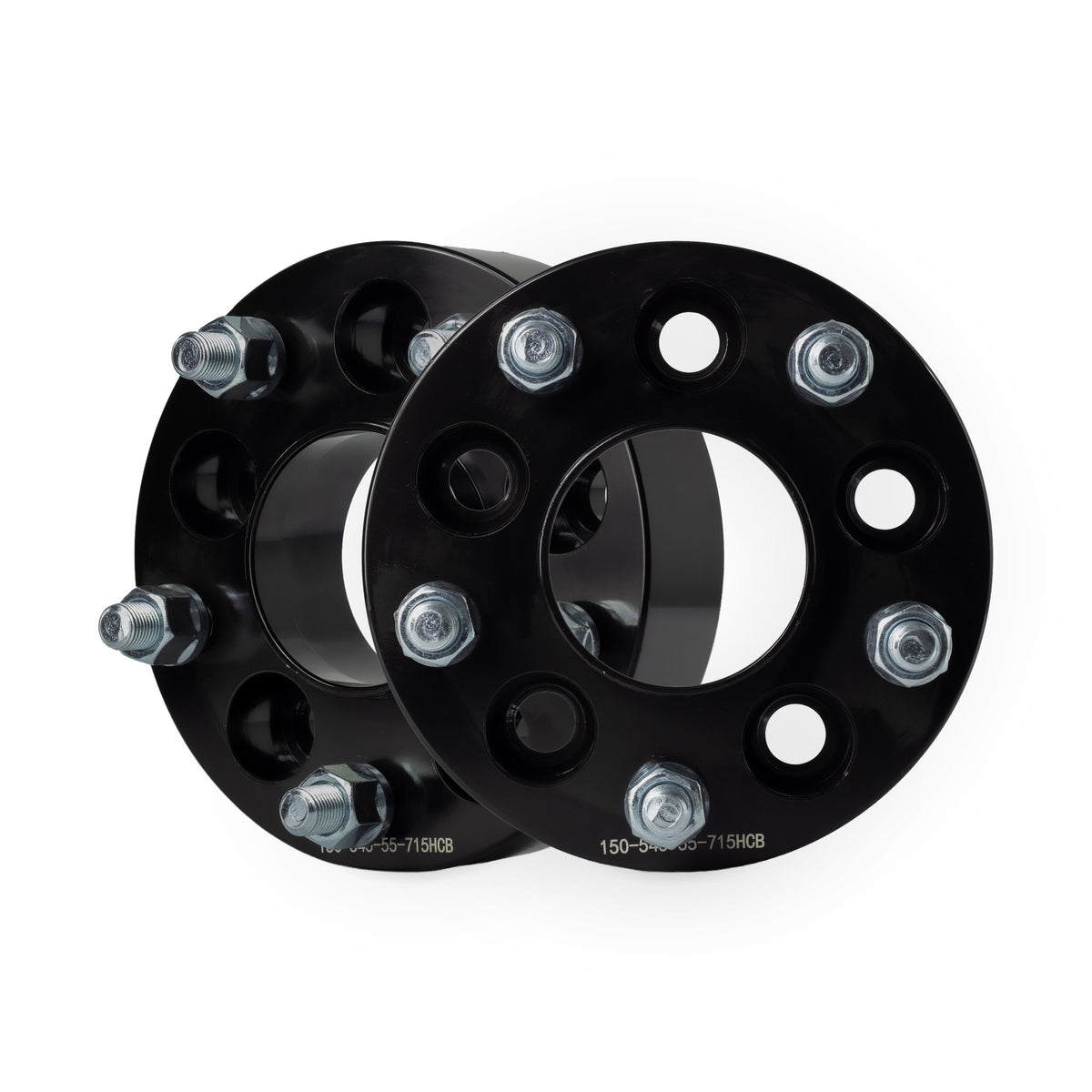 1.5" (38mm) 5x4.5 To 5x5 Wheel Adapters | 71.5 Hubcentric | 1/2x20 Studs — pair of 2
