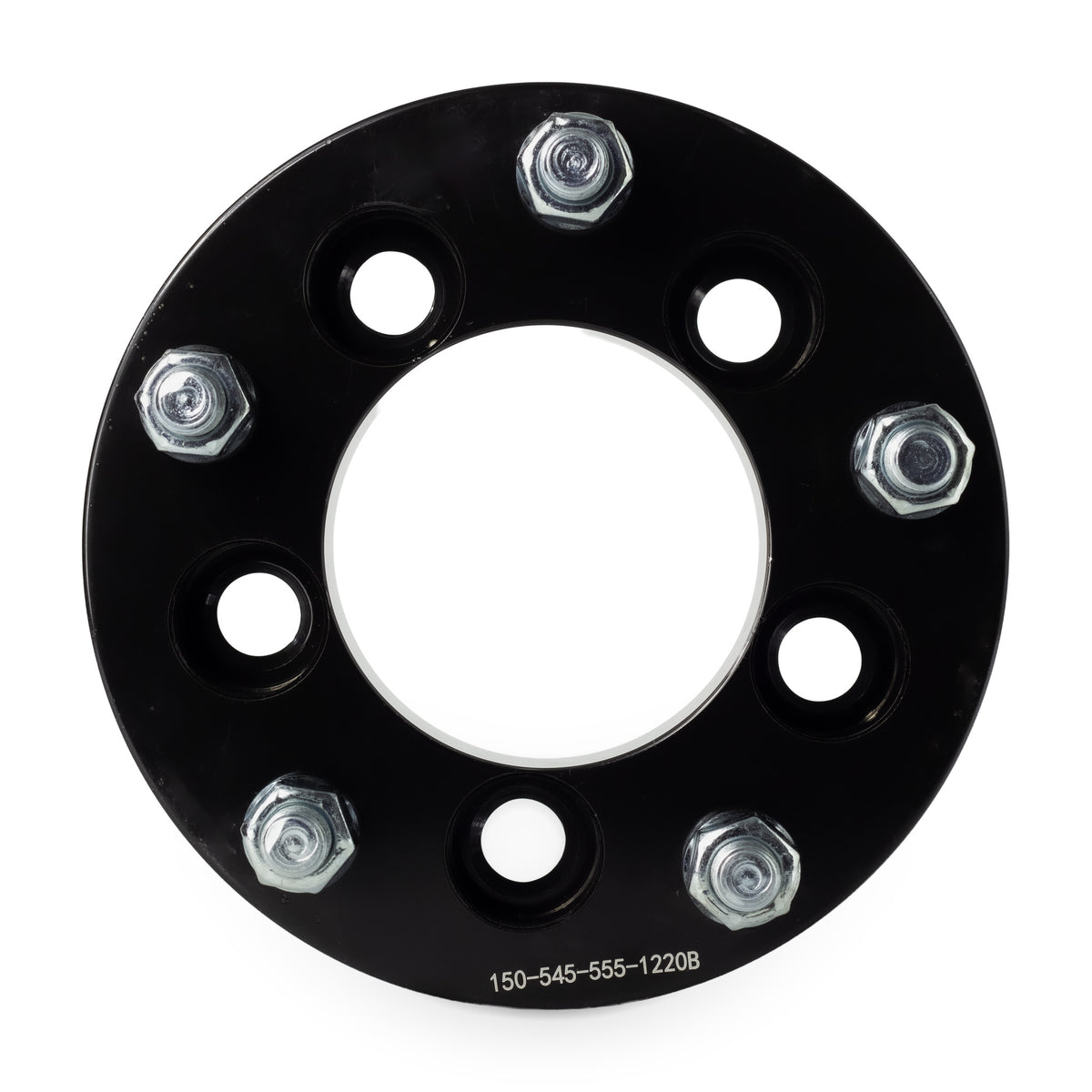 1.5" (38mm) 5x4.5 (5x114.3) To 5x5.5 (5x139.7) Wheel Adapters | 1/2x20 Studs — front view
