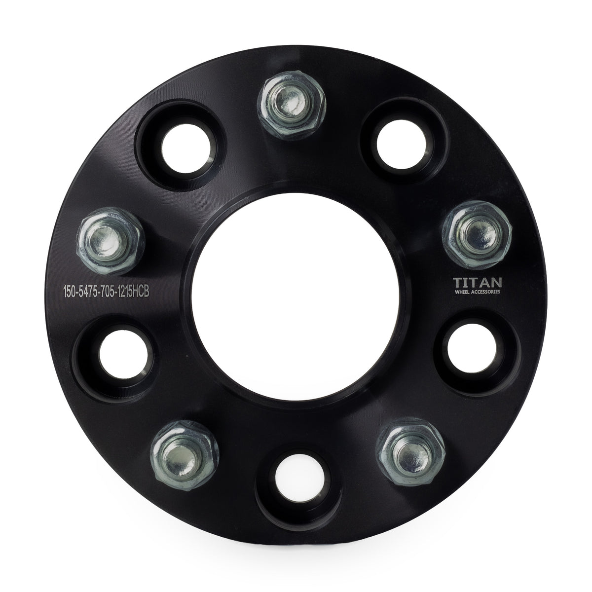 1.5" (38mm) Wheel Spacers for Camaro Corvette S10 Blazer GMC Sonoma Jimmy | 5x4.75 (5x120) | 70.5 Hubcentric — front view