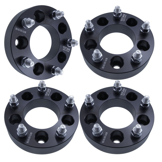 1" (25mm) 5x4.5 (5x114.3) To 5x5 Wheel Adapters  | 1/2x20 Studs |