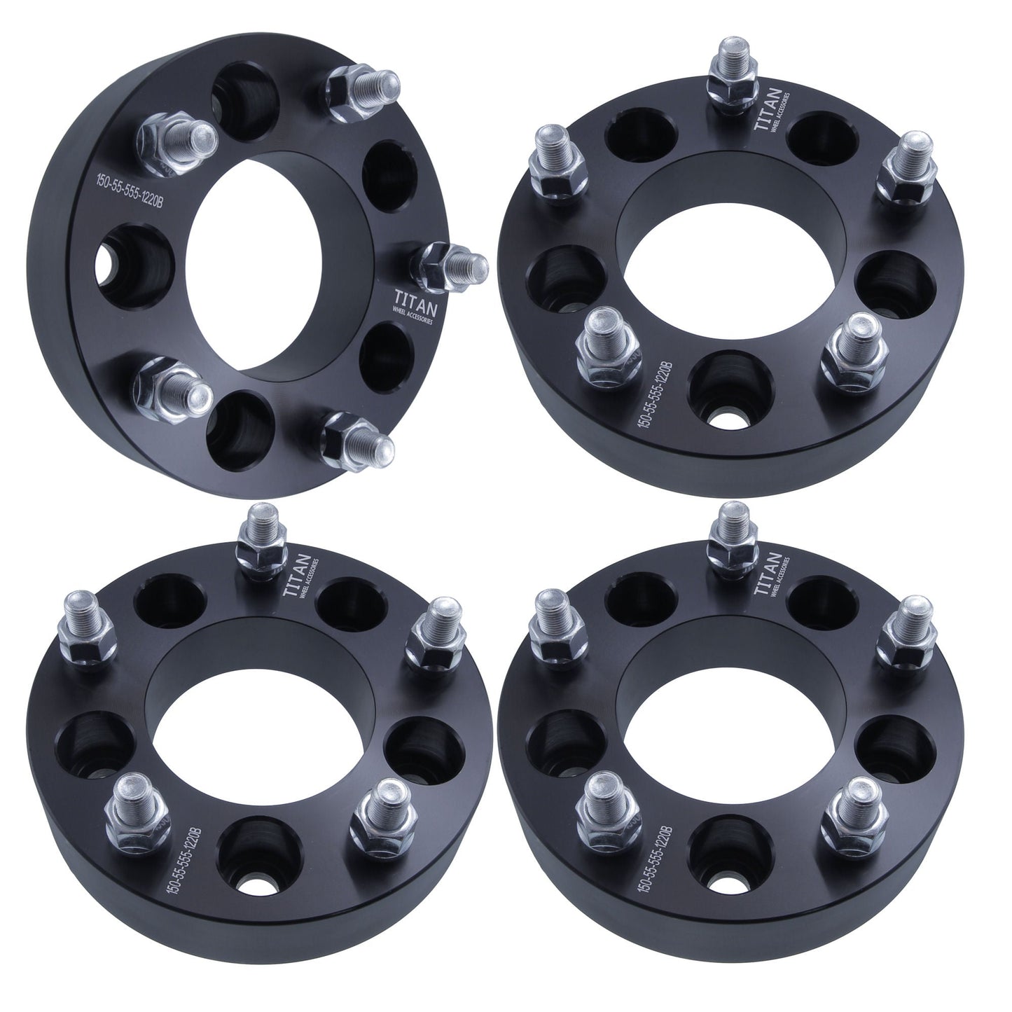 Adaptadores de rueda de 1,5" (38 mm) de 5 x 4,5 (5 x 114,3) a 5 x 5,5 (5 x 139,7) | Pernos de 1/2 x 20 |