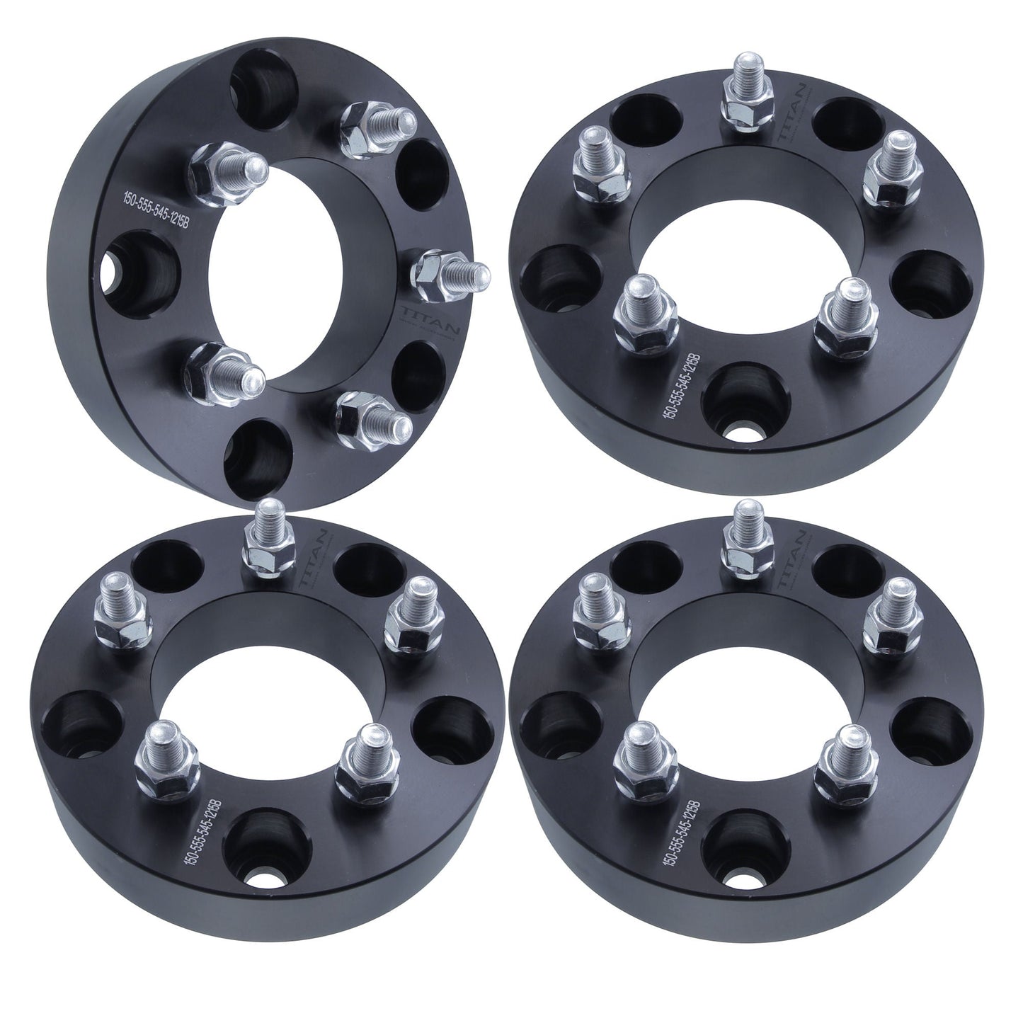 Adaptadores de rueda de 1,5" (38 mm) de 5 x 5,5 (5 x 139,7) a 5 x 4,5 (5 x 114,3) | Pernos de 1/2 x 20 |