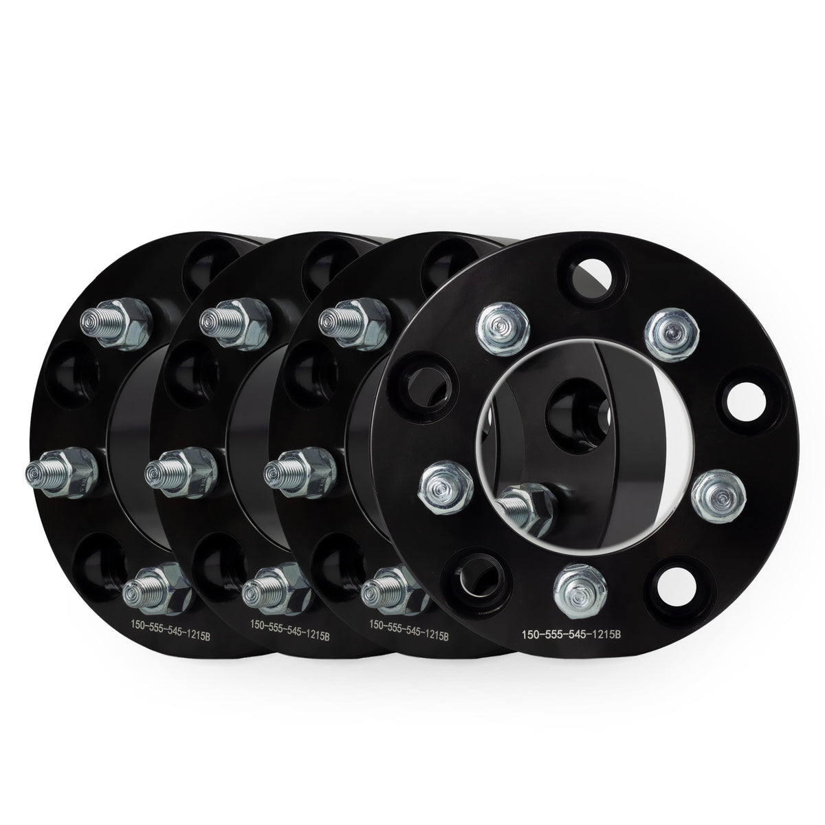 1.5" (38mm) 5x5.5 (5x139.7) To 5x4.5 (5x114.3) Wheel Adapters | 12x1.5 Studs — set of 4
