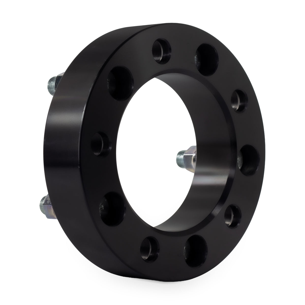 1.5" (38mm) 5x5.5 (5x139.7) To 5x4.5 (5x114.3) Wheel Adapters | 12x1.5 Studs — rear three-quarter view