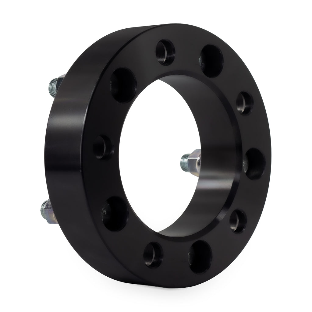 1.5" (38mm) 5x5.5 (5x139.7) To 5x4.5 (5x114.3) Wheel Adapters | 1/2x20 Studs — rear three-quarter view