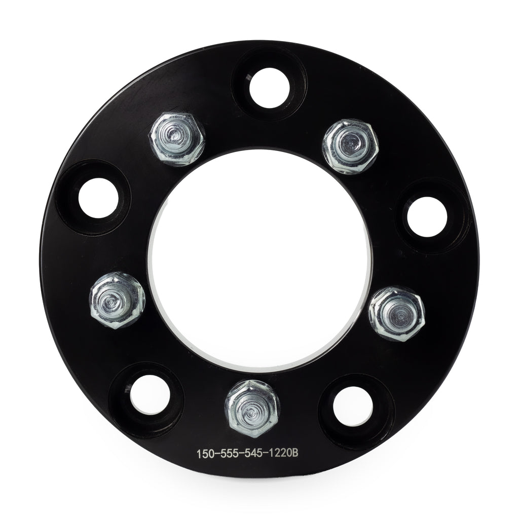 1.5" (38mm) 5x5.5 (5x139.7) To 5x4.5 (5x114.3) Wheel Adapters | 1/2x20 Studs — front view