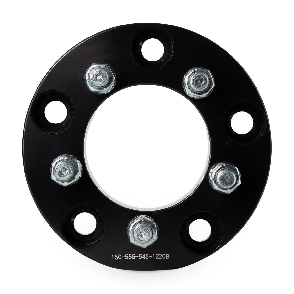 1.5" (38mm) 5x5.5 (5x139.7) To 5x4.5 (5x114.3) Wheel Adapters | 1/2x20 Studs — front view