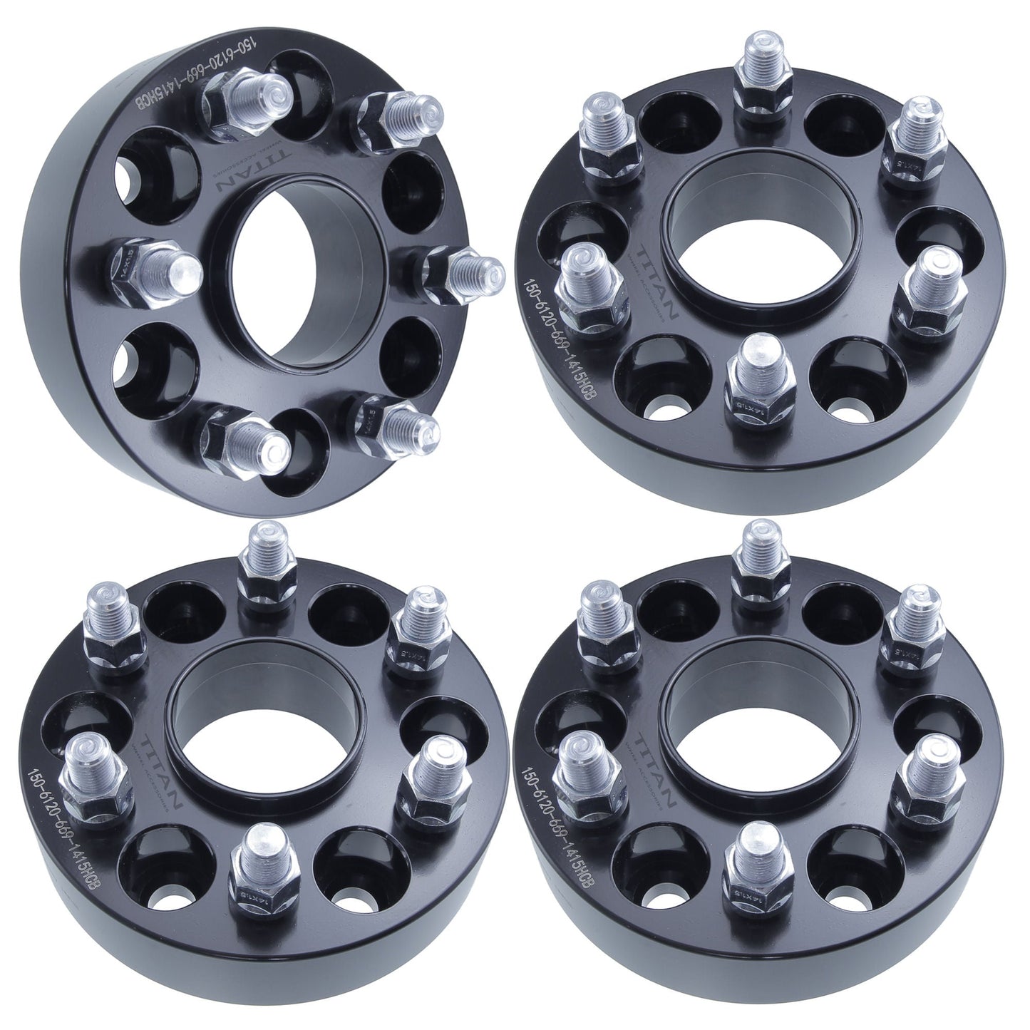2" (50mm) Wheel Spacers for GMC Canyon Chevy Colorado | 6x120 | 66.9 Hubcentric |14x1.5 Studs |