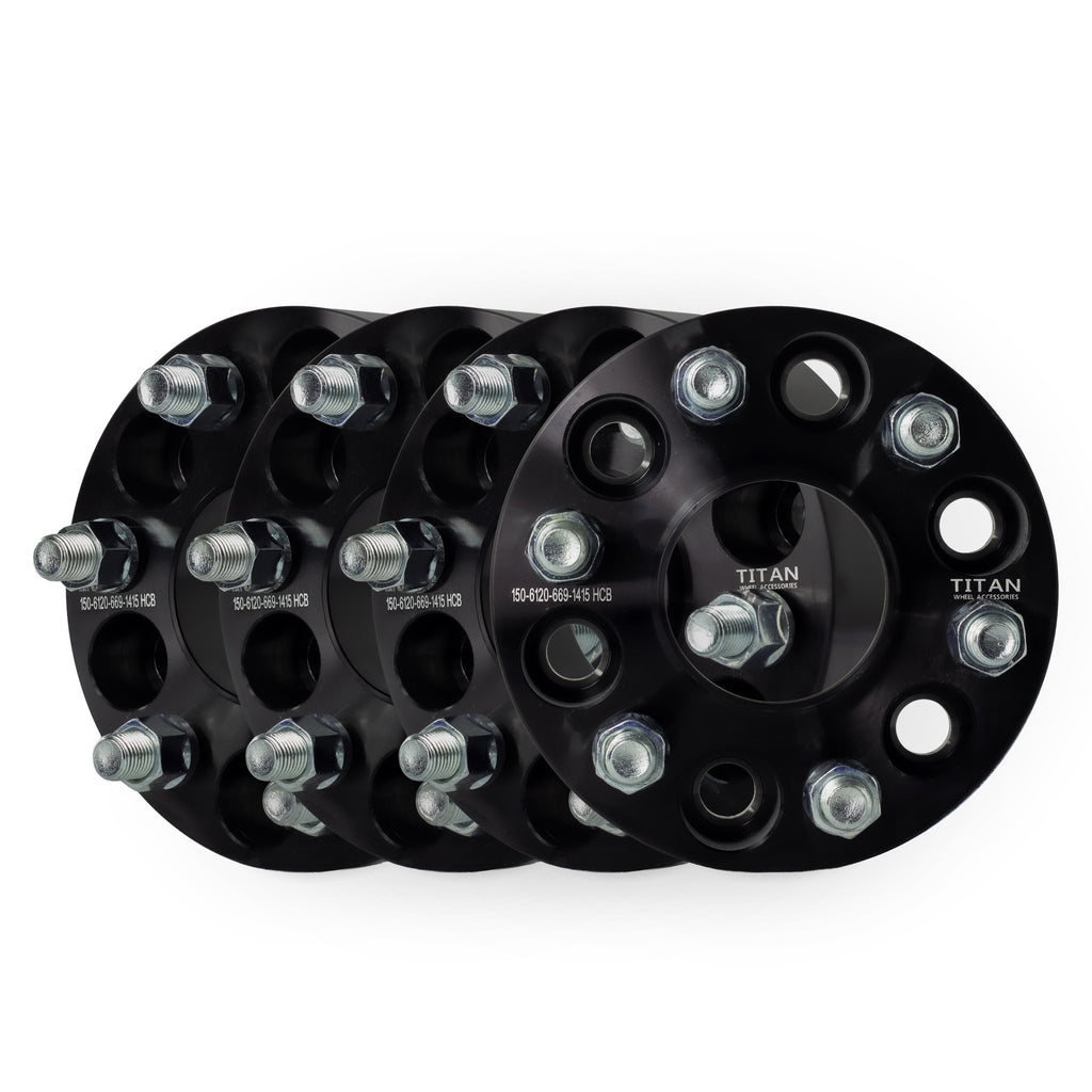 1.5" (38mm) Wheel Spacers for Chevy Colorado GMC Canyon | 6x120 | 66.9 Hubcentric |14x1.5 Studs — set of 4