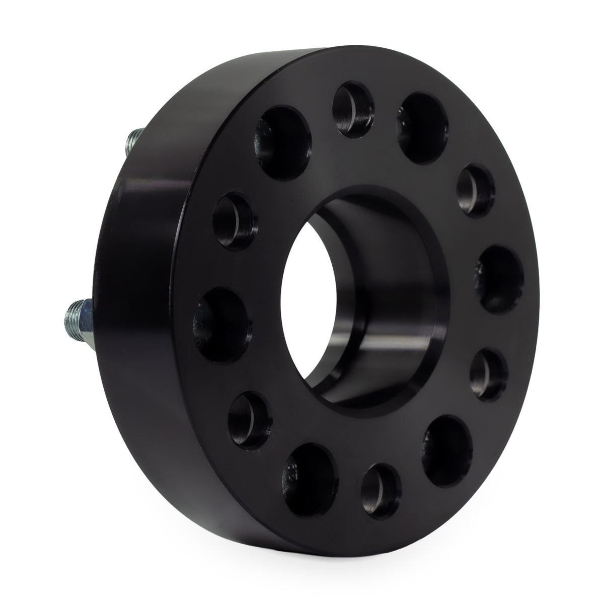 1.5" (38mm) Wheel Spacers for Chevy Colorado GMC Canyon | 6x120 | 66.9 Hubcentric |14x1.5 Studs — rear three-quarter view