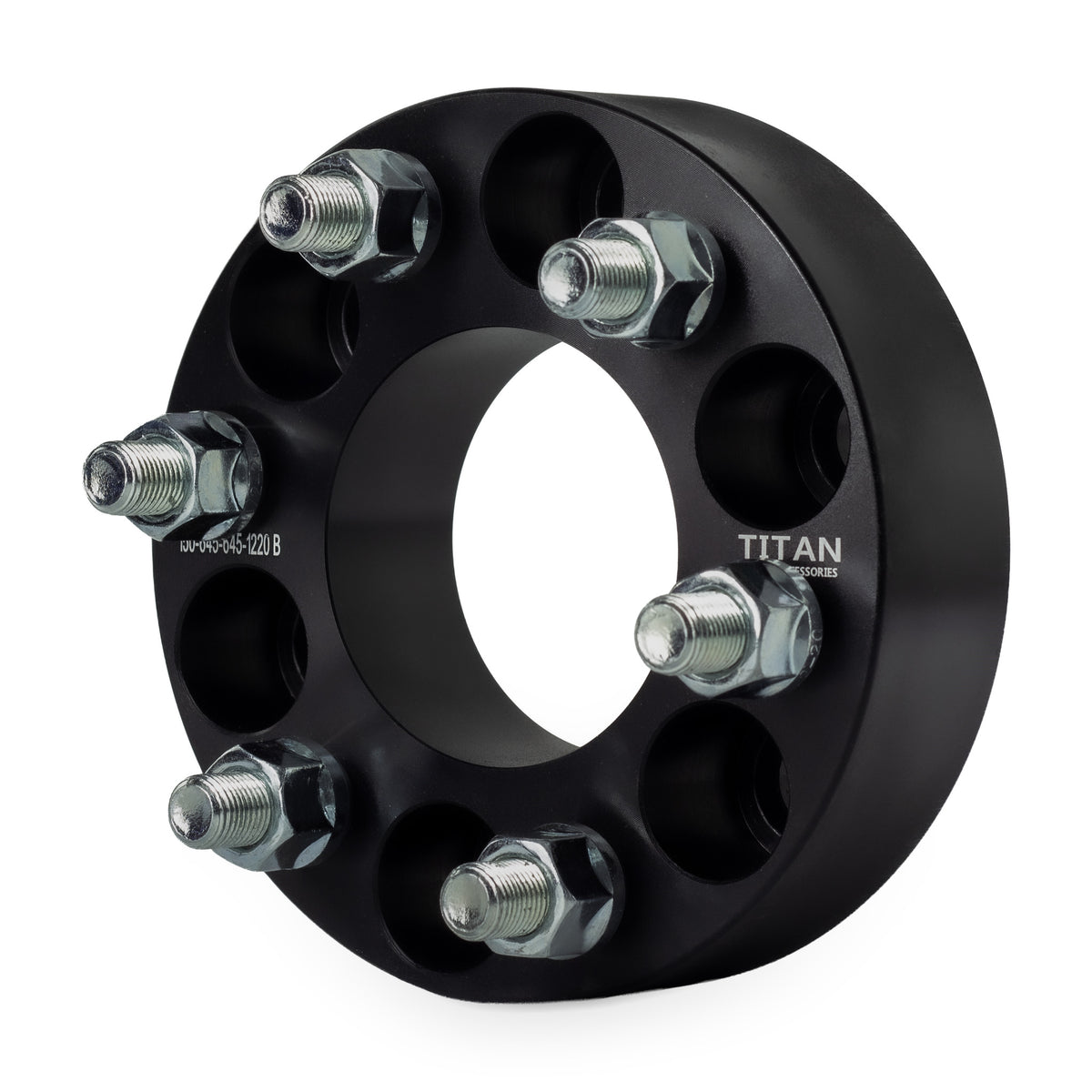 1.5" (38mm) Wheel Spacers for Dodge Dakota Durango | 6x4.5 | 71.5 Hubcentric |1/2x20 Studs — front three-quarter view