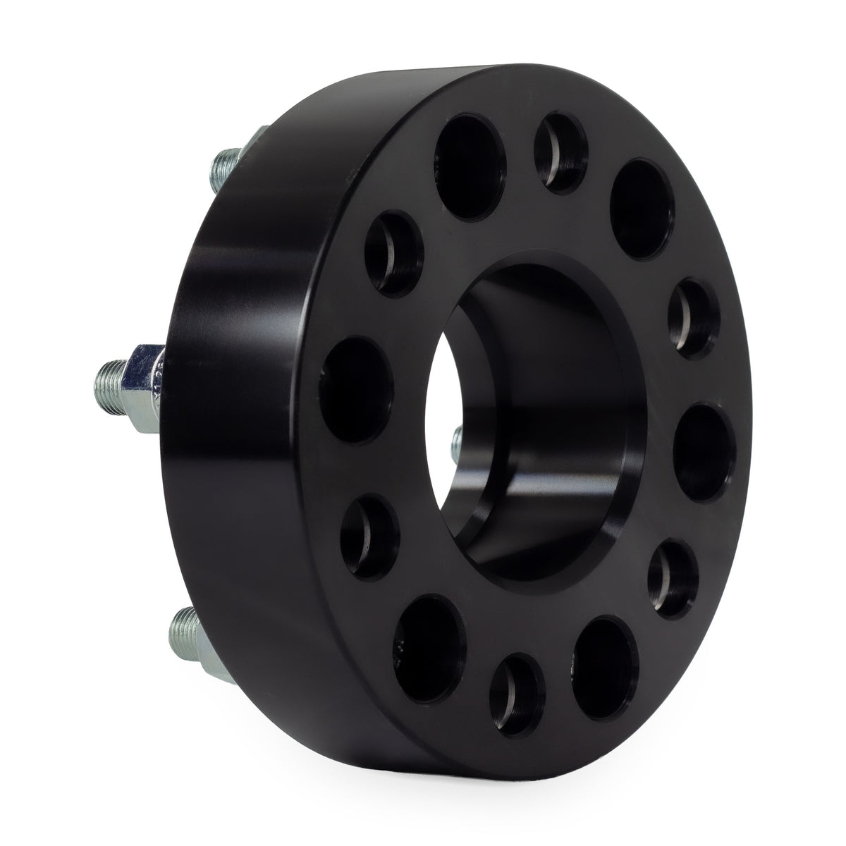 1.5" Wheel Spacers for Nissan Frontier Pathfinder Xterra | 6x4.5 | 66.1 Hubcentric | 12x1.25 Studs — rear three-quarter view