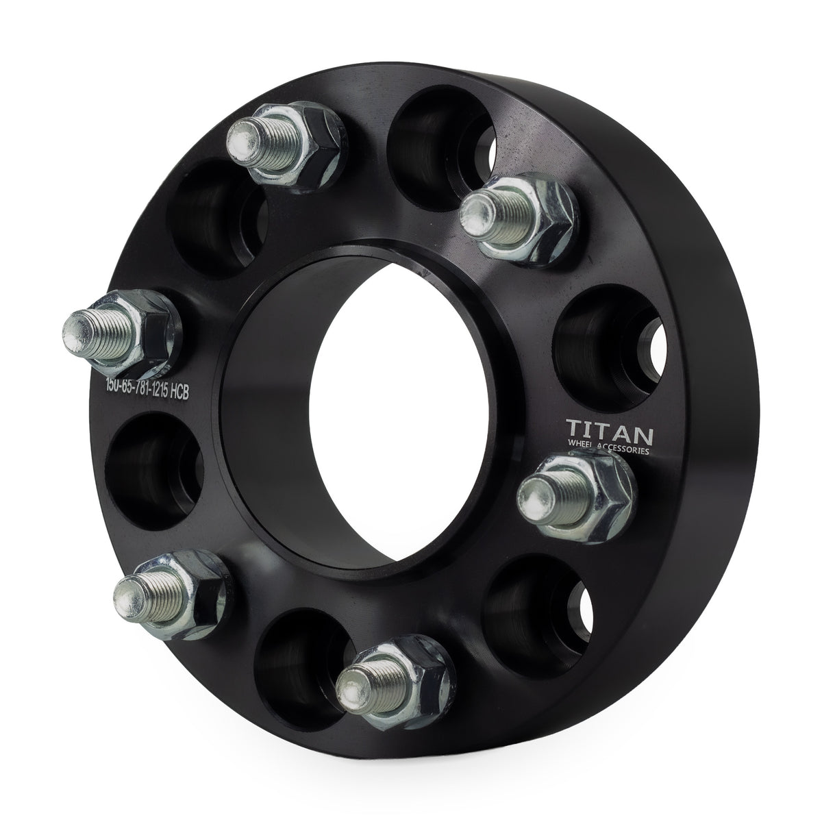 1.5" (38mm) Wheel Spacers for Chevy Trailblazer GMC Envoy | 6x5 | 78.1 Hubcentric |12x1.5 Studs — front three-quarter view