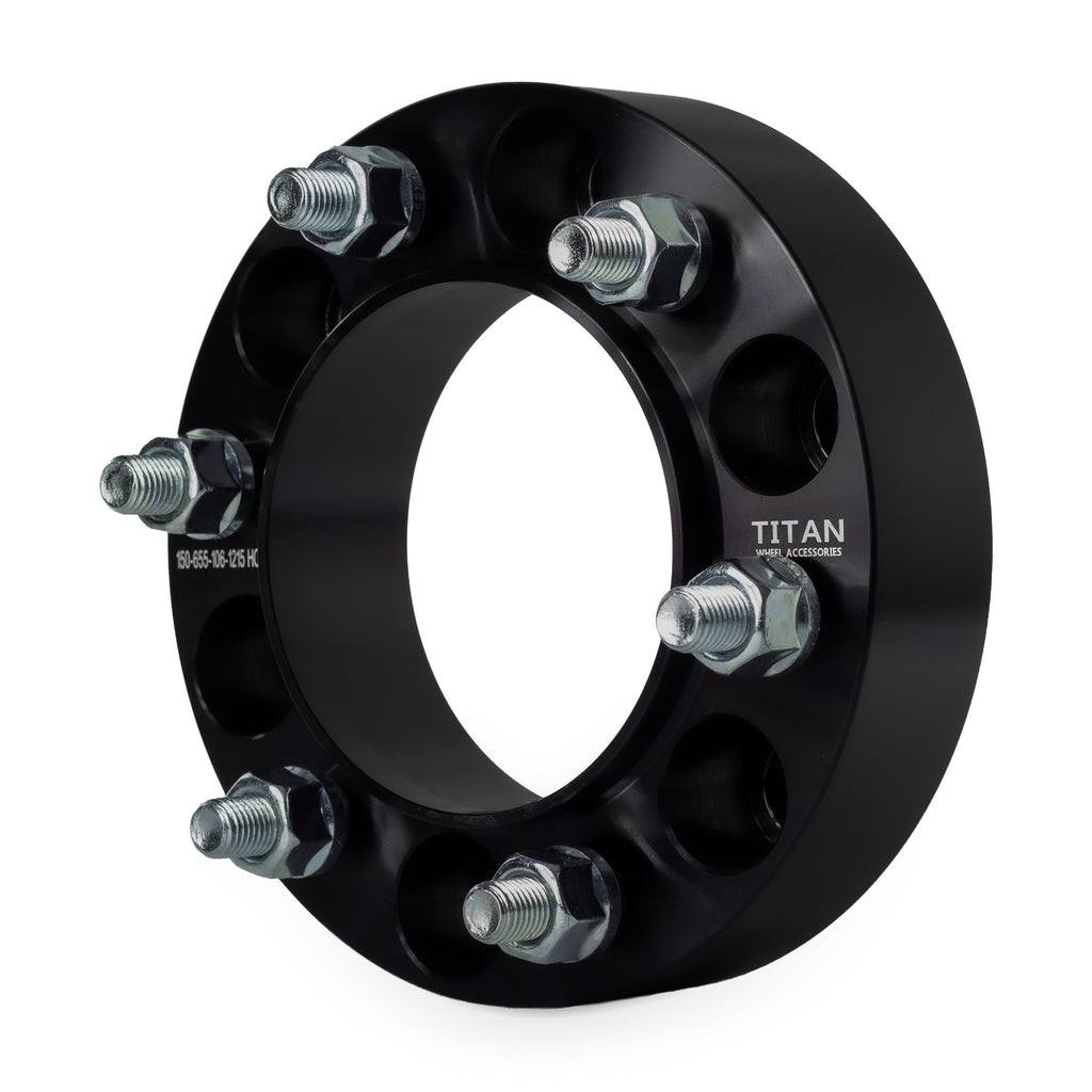 1.5" (38mm) Wheel Spacers for Isuzu Rodeo Trooper Toyota 4 Runner FJ Cruiser | 6x5.5 (6x139.7) — front three-quarter view