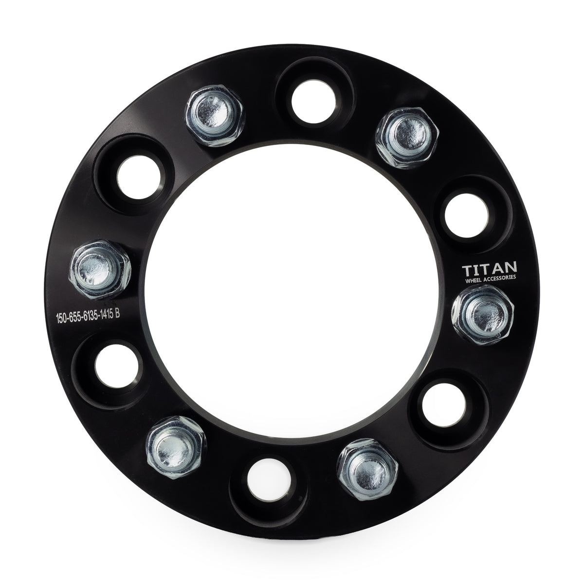 38mm (1.5") 6x5.5 (6x139.7) To 6x135 Wheel Adapters | 14x1.5 Studs — front view