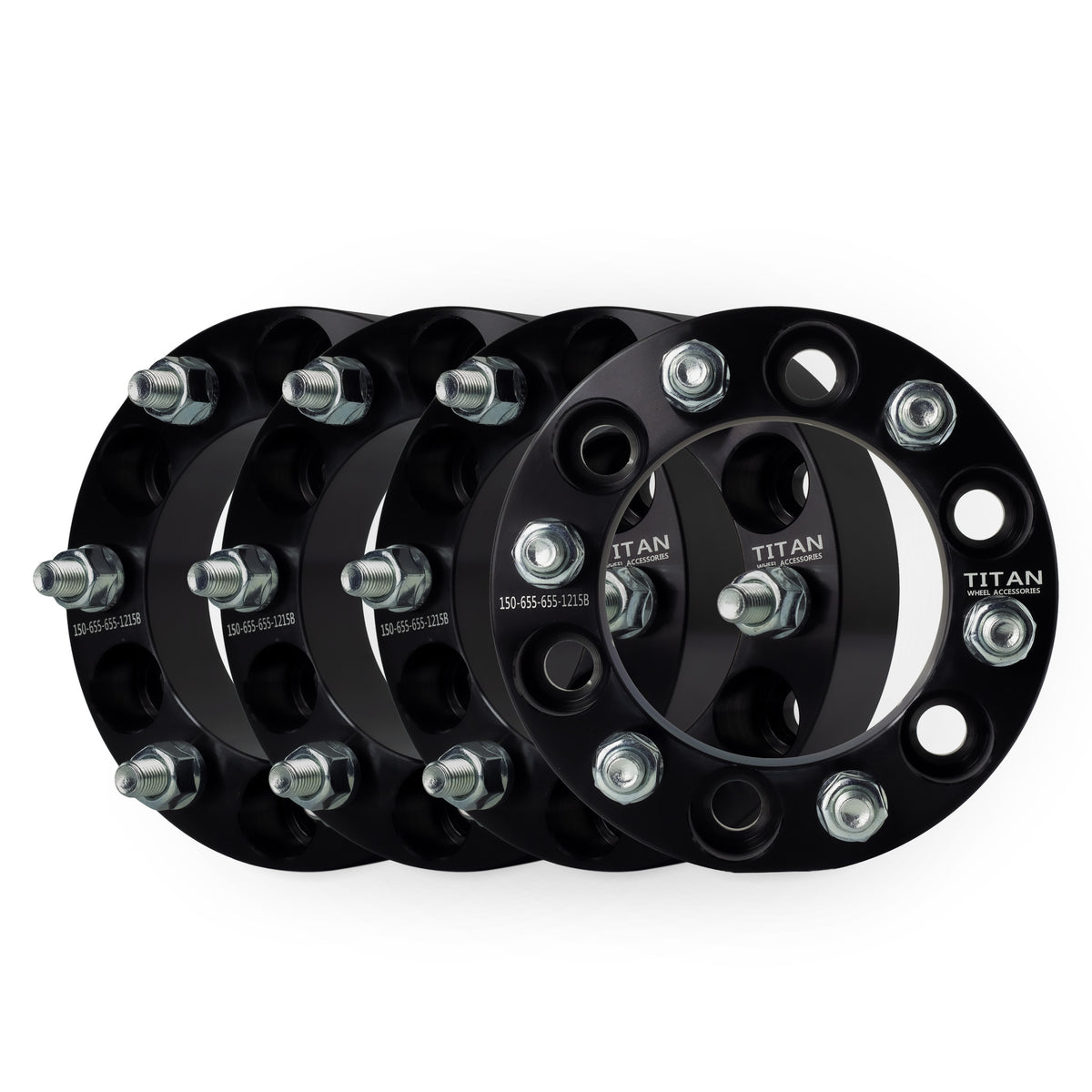 1.5" Wheel Spacers for Dodge Mitsubishi Hummer | 6x5.5 (6x139.7) | 12x1.5 Studs — set of 4