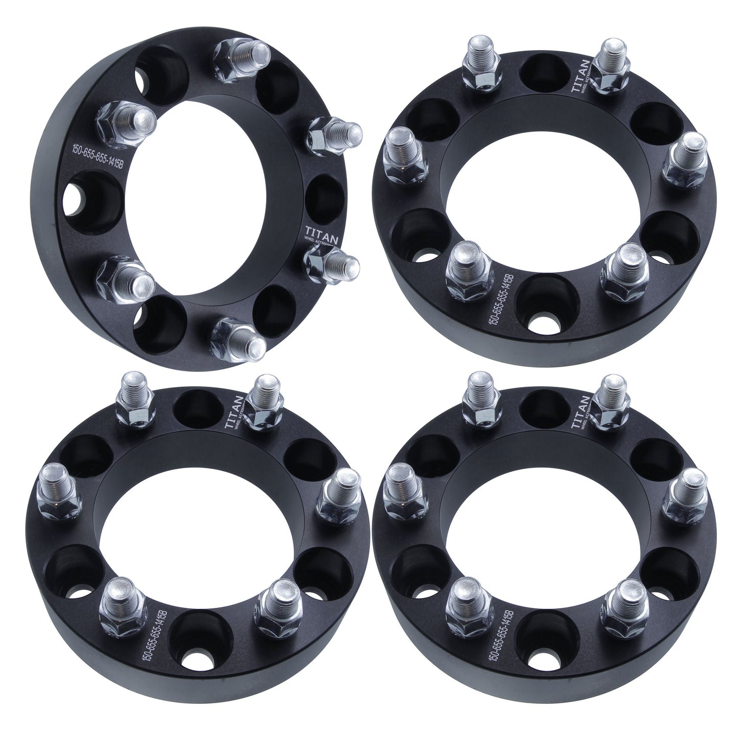 1.5" Wheel Spacers for Cadillac Chevy Silverado GMC Sierra Trucks | 6x5.5 (6x139.7) | 14x1.5 Studs |