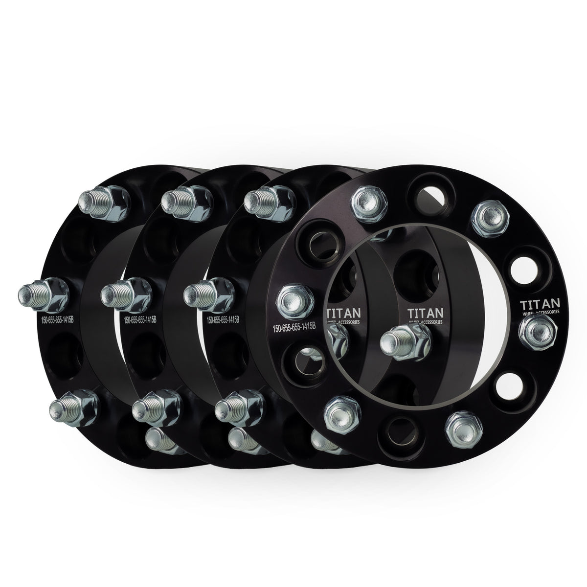 1.5" Wheel Spacers for Cadillac Chevy Silverado GMC Sierra Trucks | 6x5.5 (6x139.7) | 14x1.5 Studs — set of 4