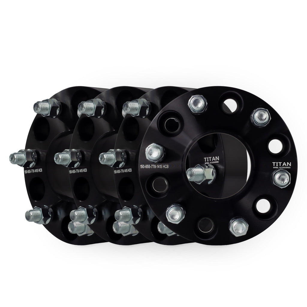 38mm (1.5") Wheel Spacers for Infiniti QX80 Nissan XD Ram 1500 | 6x5.5 (6x139.7) | 77.8 Hubcentric |14x1.5 Studs — set of 4