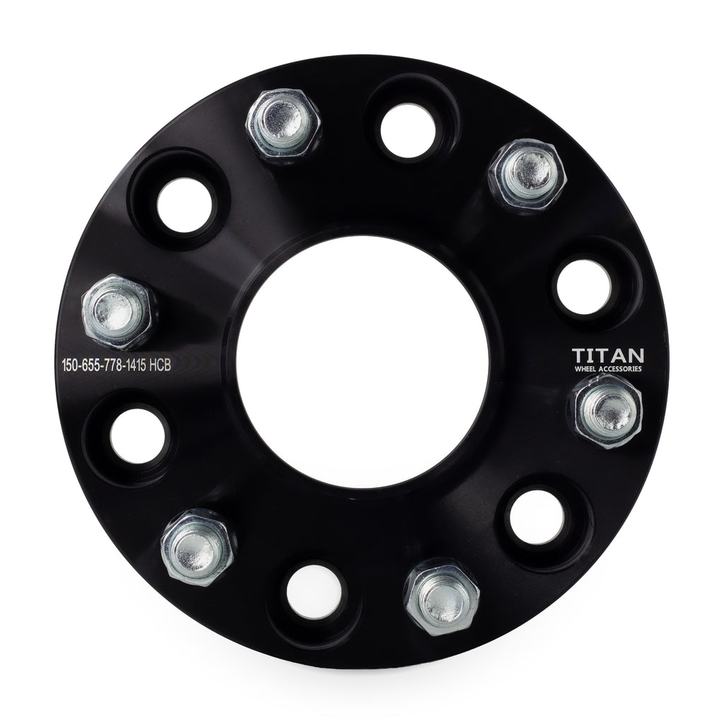 38mm (1.5") Wheel Spacers for Infiniti QX80 Nissan XD Ram 1500 | 6x5.5 (6x139.7) | 77.8 Hubcentric |14x1.5 Studs — front view