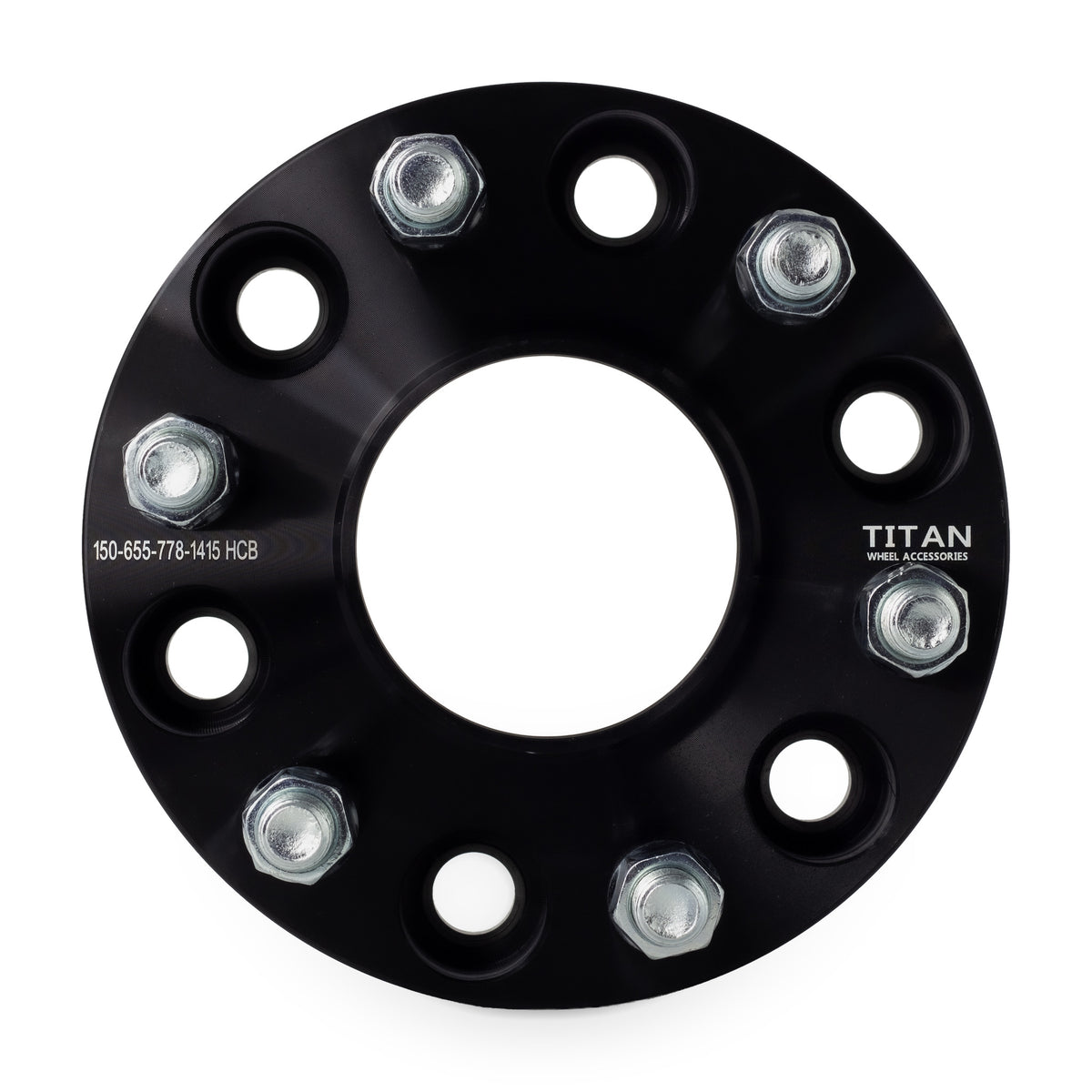 38mm (1.5") Wheel Spacers for Infiniti QX80 Nissan XD Ram 1500 | 6x5.5 (6x139.7) | 77.8 Hubcentric |14x1.5 Studs — front view