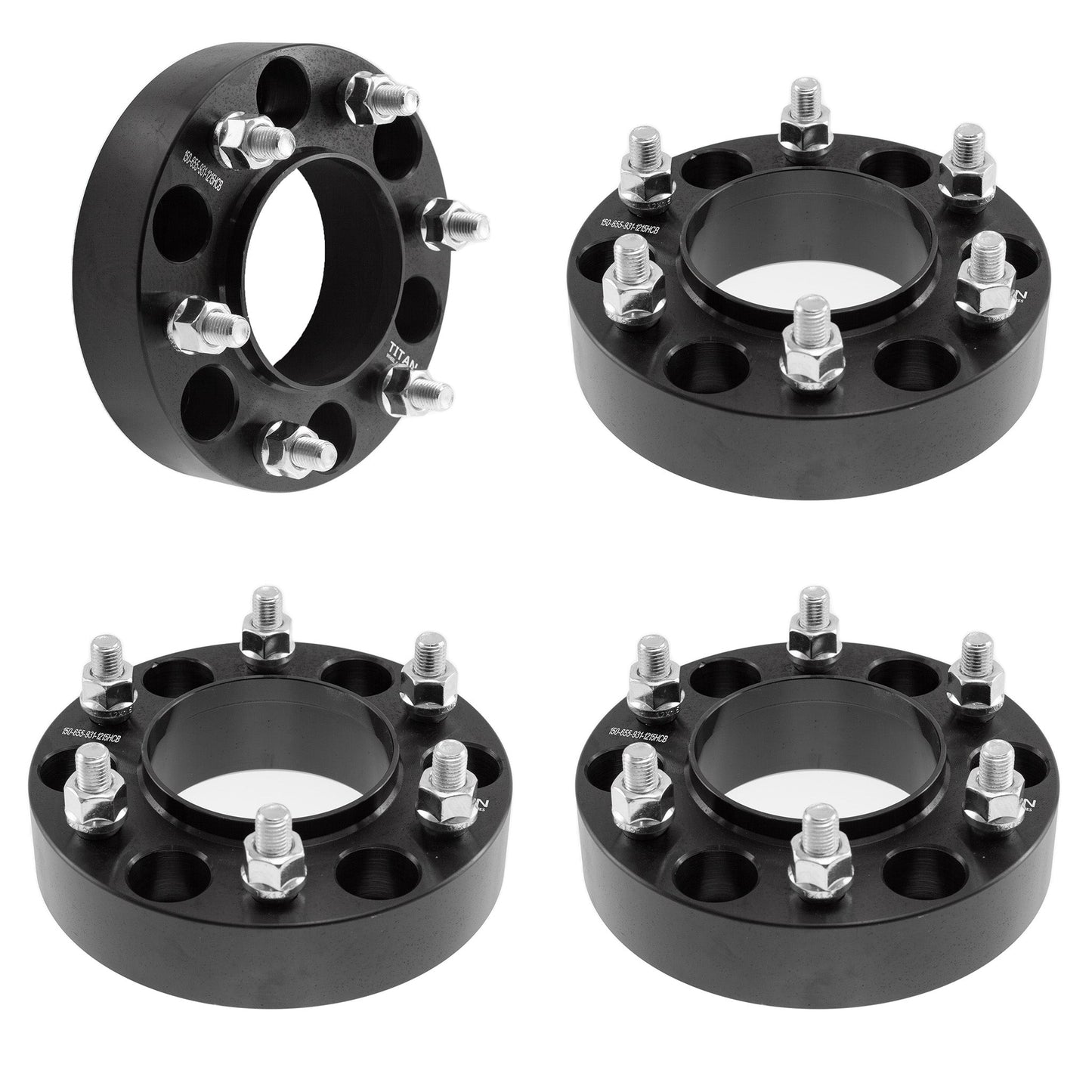 1.5" (38mm) Wheel Spacers for Ford Bronco 2021-2022 Ranger 2019+| 6x5.5 (6x139.7) | 93.1 Hubcentric | 12x1.5 Studs |