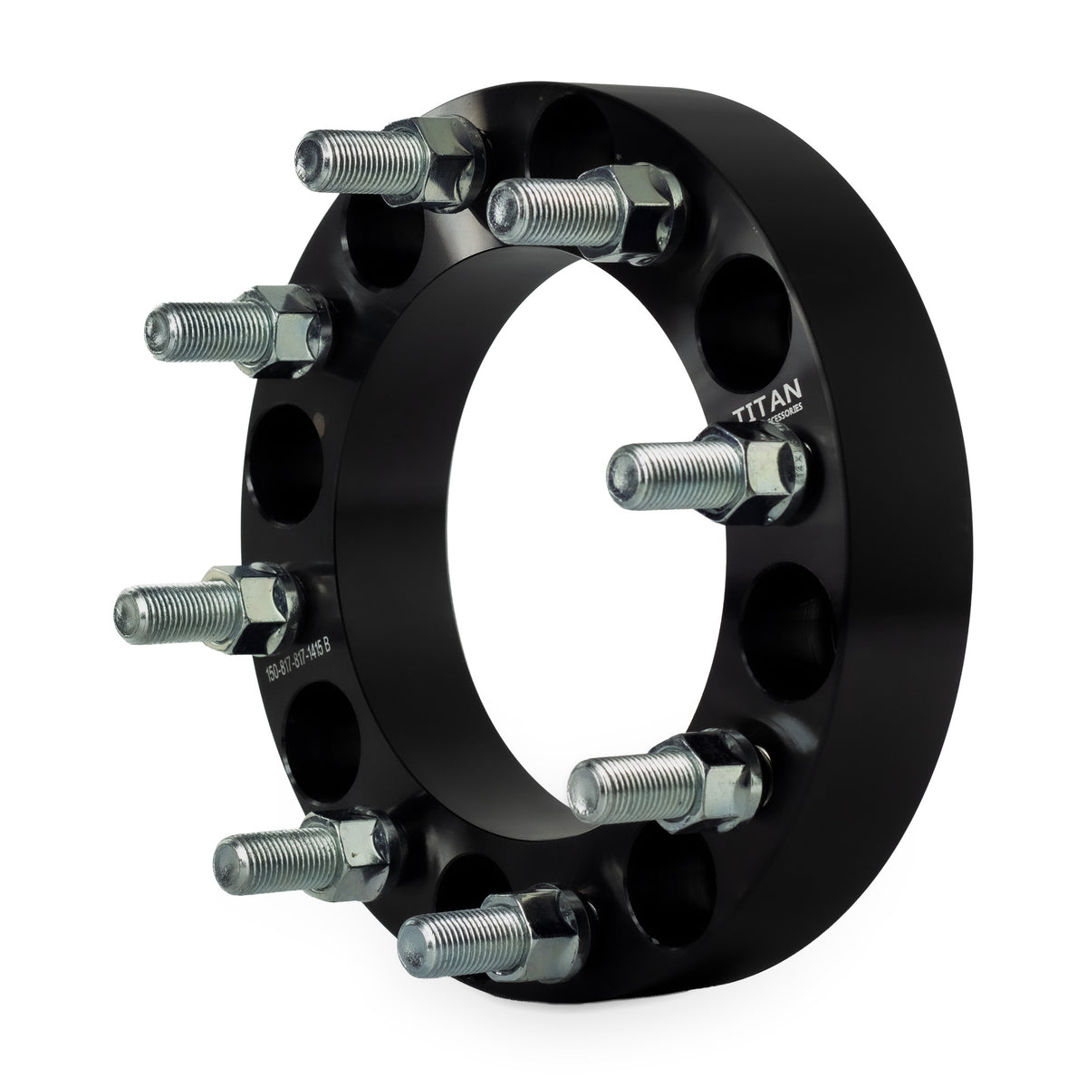 1.5" (38mm) Wheel Spacers for 1999-2016 Ford F250 F350 Super Duty Excursion | 8x170 | 14x1.5 Studs — front three-quarter view
