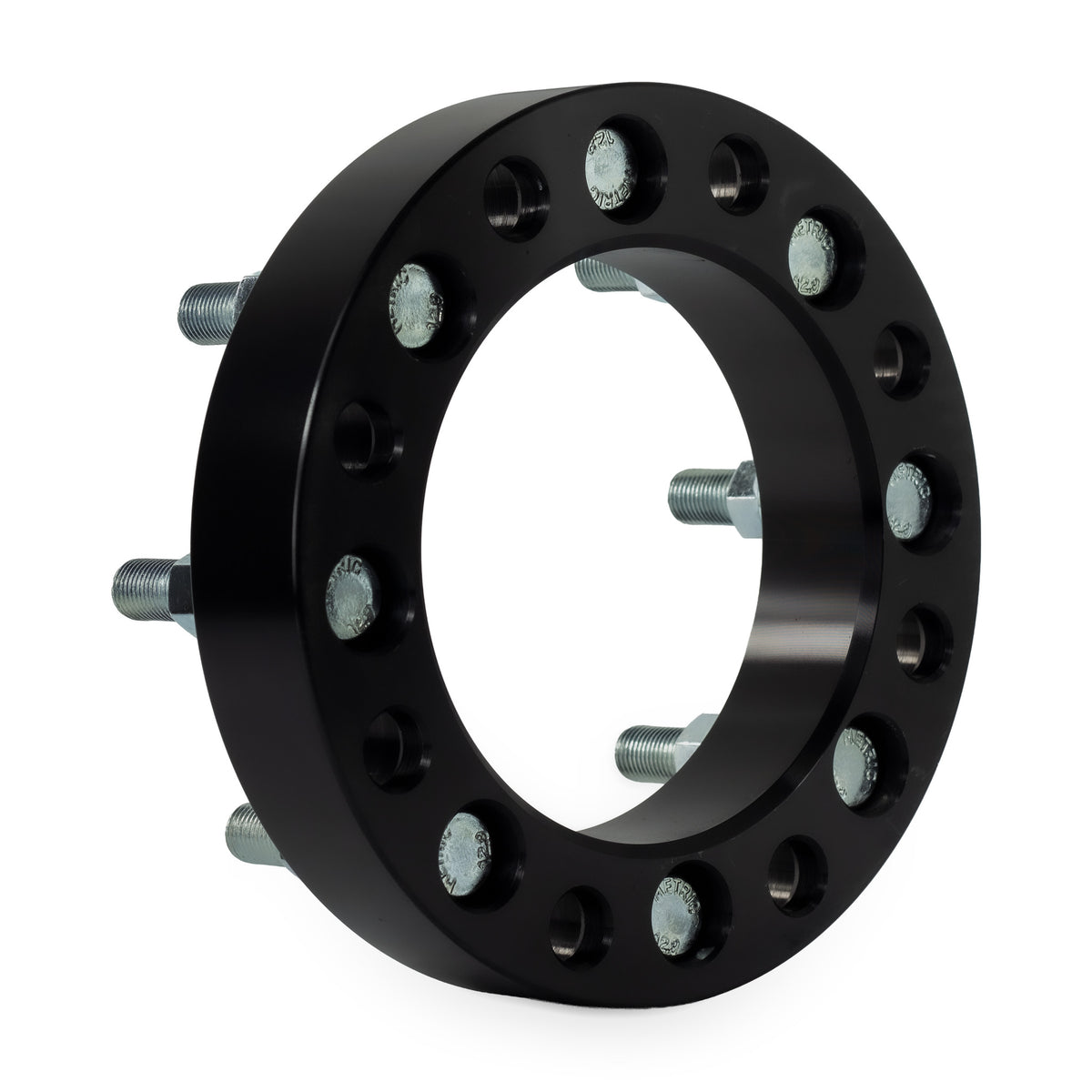 1.5" 8x170 to 8x6.5 Wheel Adapters | Ford to Chevy/GMC/Dodge Adapter — rear three-quarter view