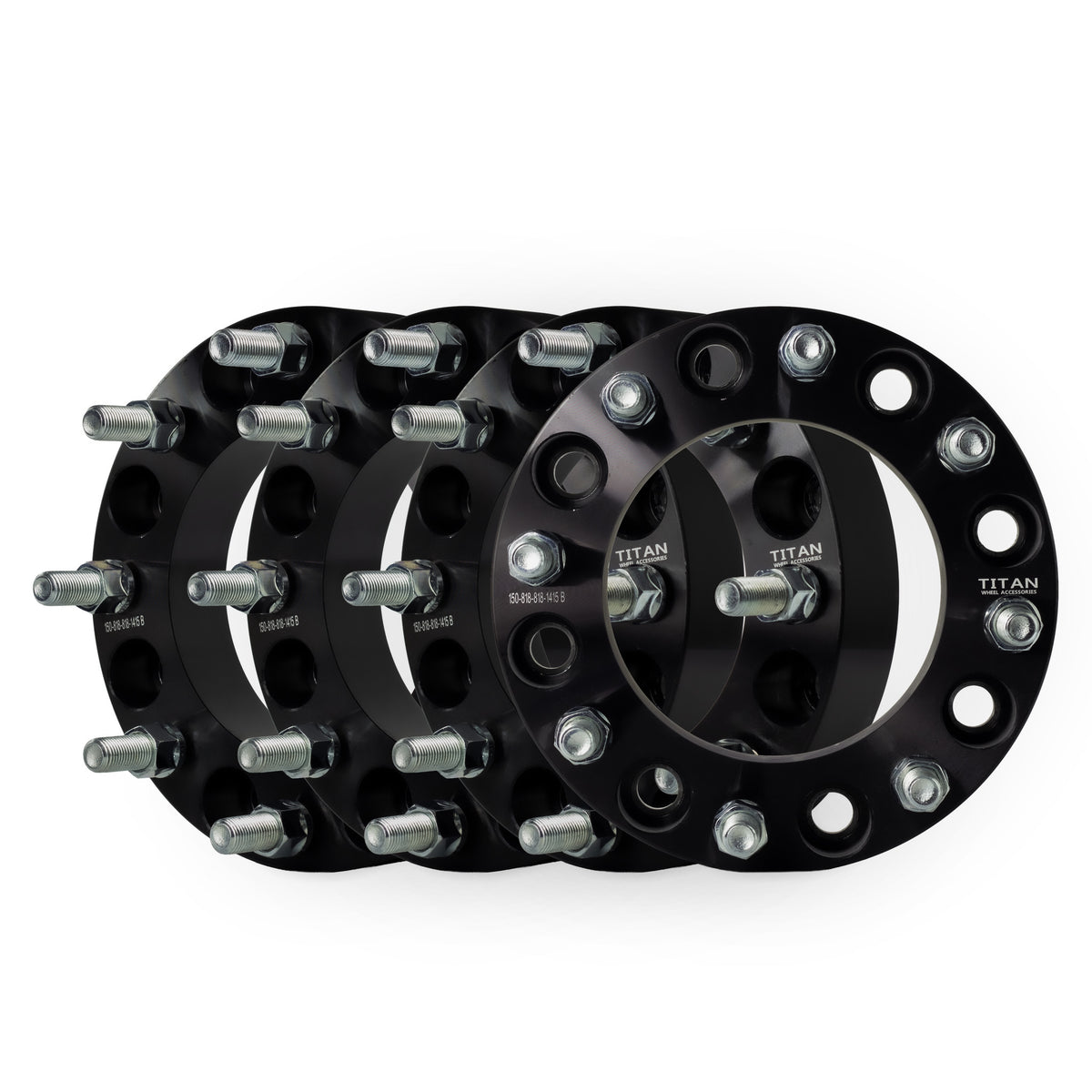 1.5" (38mm) Wheel Spacers for Chevy Silverado GMC Sierra 2500 3500 | 8x180 | 14x1.5 Studs — set of 4